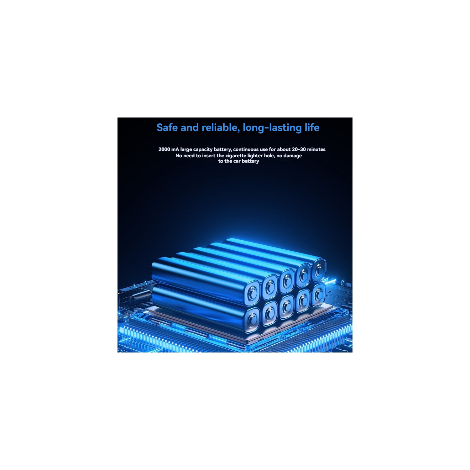 Car Vacuum Cleaner Car Handheld Large Suction Wireless Charging Car Household Small Super Suction - black