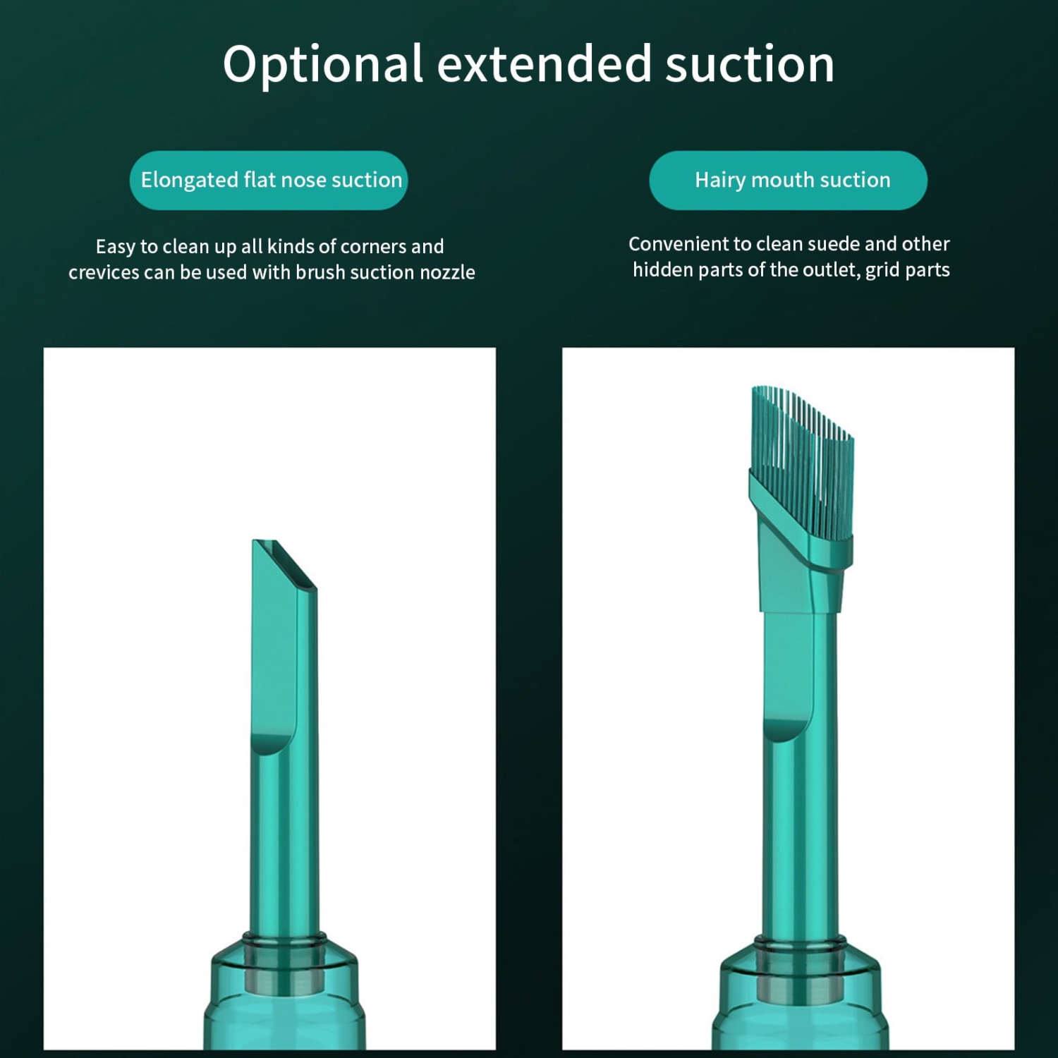 Household Car Vacuum Cleaner Wireless Portable Powerful Suction Handheld Dust Collector Small Mini Dust Blower - Green