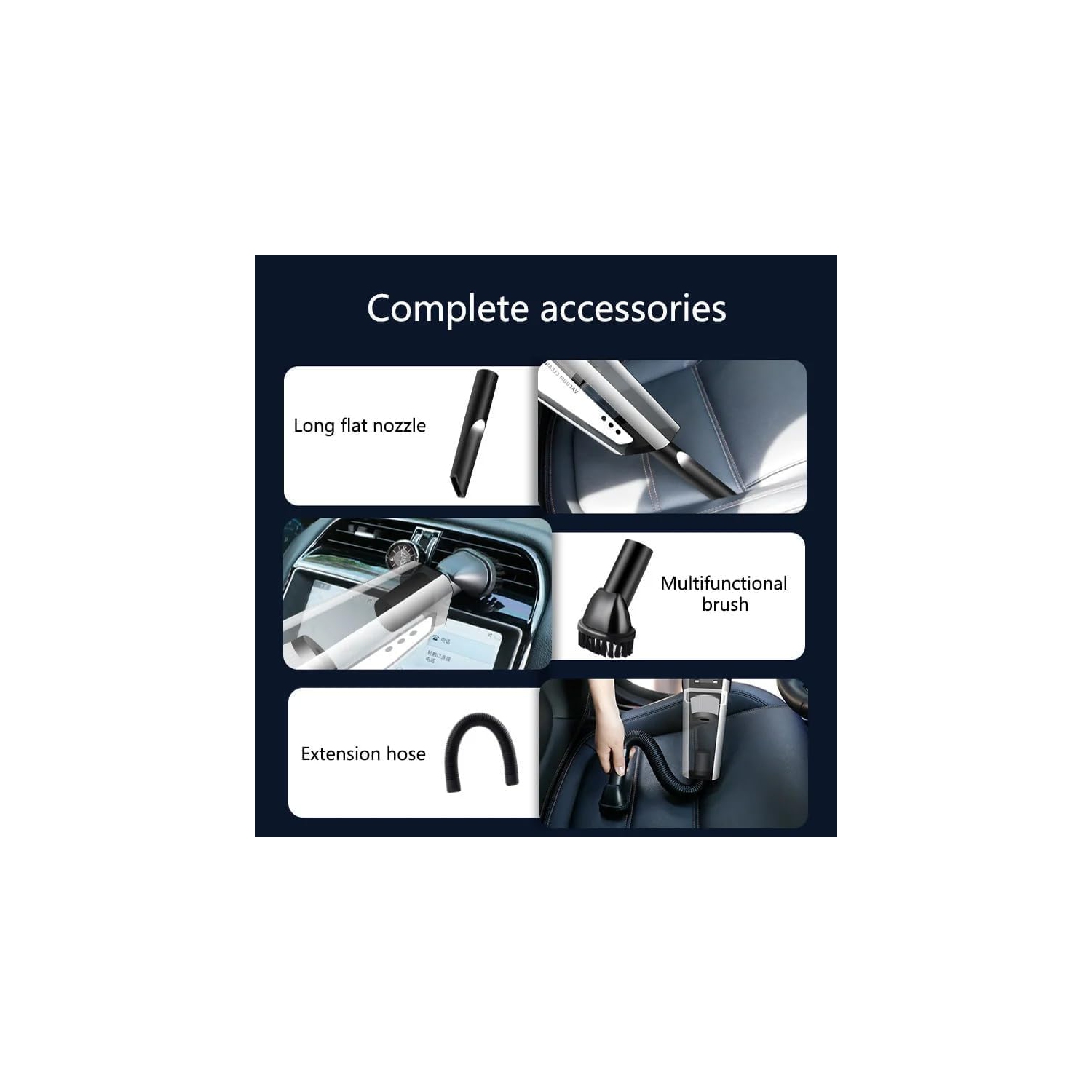 Car Vacuum Cleaner Portable Handheld Wireless Super Powerful 120W High Power 12V Cigarette Lighter Car Vacuum Cleaner Car Use