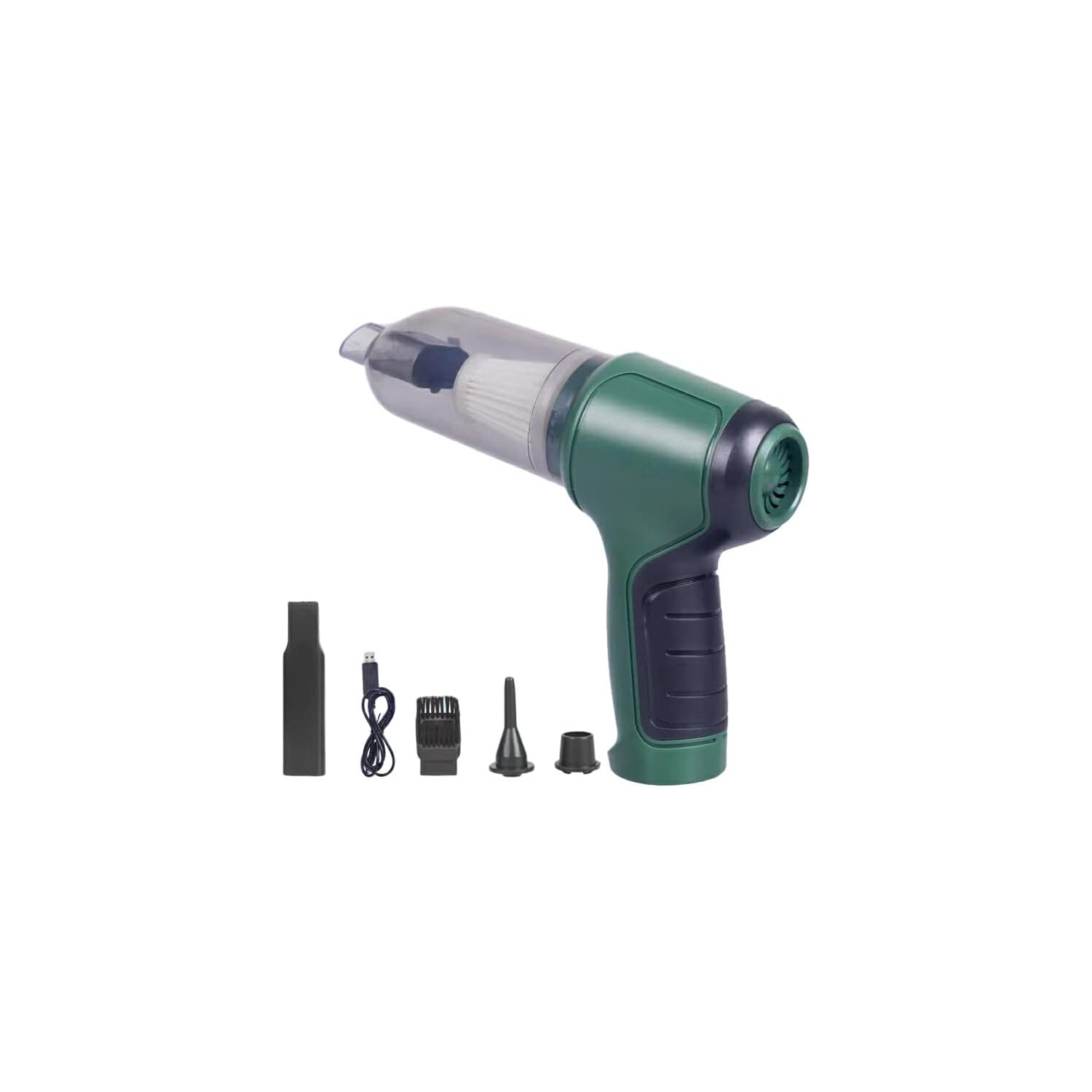 Car Vacuum Cleaner Cordless Wiper Duster ABS Handle Durable Household Accessories Cleaner - Green