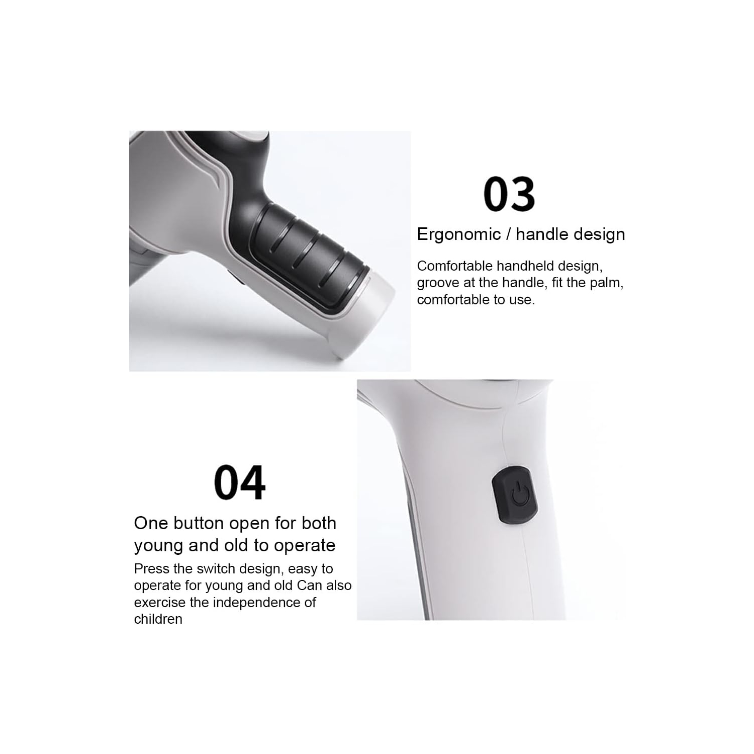 Car Vacuum Cleaner Cordless Wiper Duster ABS Handle Durable Household Accessories Cleaner - Green