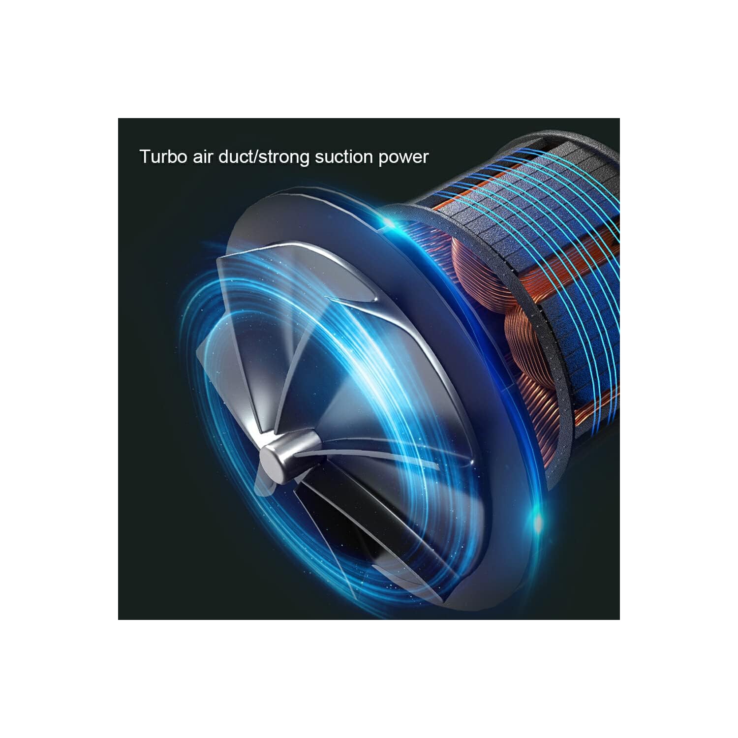 Car Vacuum Cleaner Cordless Wiper Duster ABS Handle Durable Household Accessories Cleaner - Green