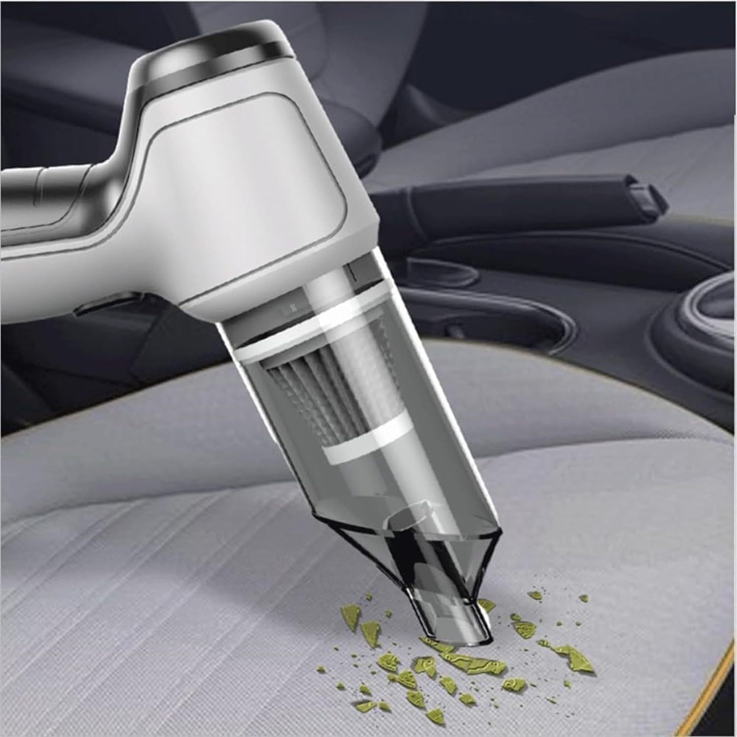 Car Vacuum Cleaner Cordless Wiper Duster ABS Handle Durable Household Accessories Cleaner - Green