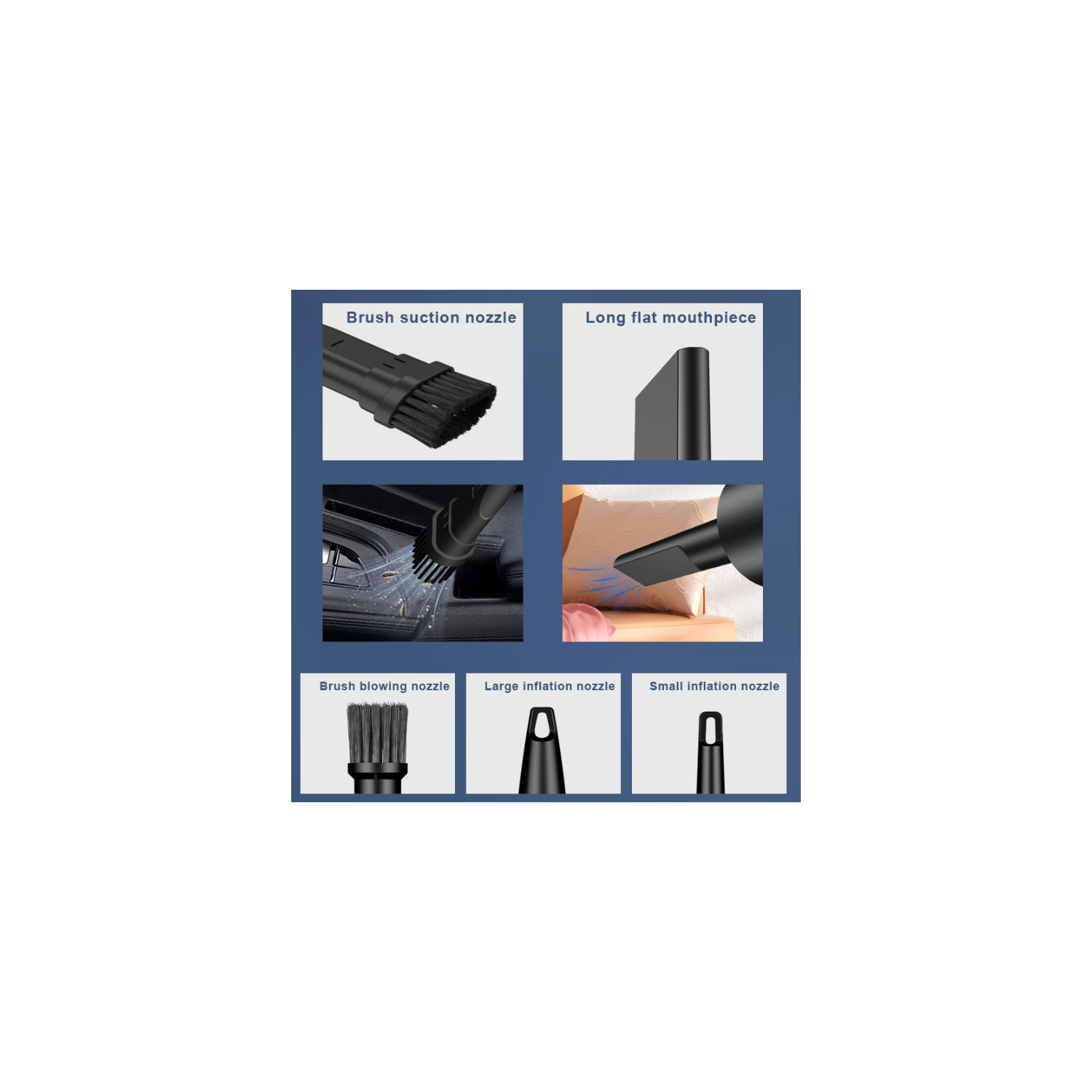 Portable dust collector Large capacity Small and portable Multifunctional cordless car vacuum cleaner