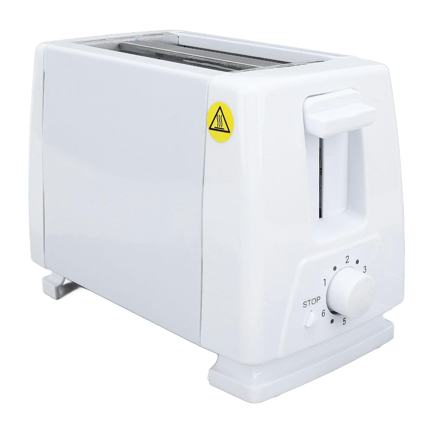 Compact 2-slice toaster – 6 toasting modes, anti-jam safety device, reheat/cancel button – easy-to-clean design, perfect for small spaces and perfect