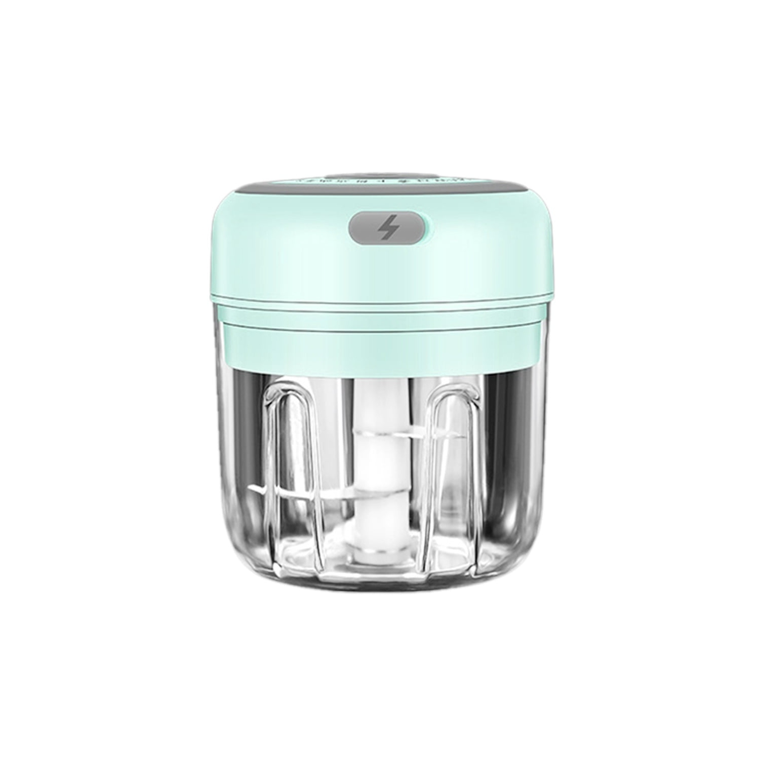 30W Mini Food Chopper - Electric Garlic Ginger Nut Crusher with Stainless Steel Blades, Easy to Clean, USB Rechargeable