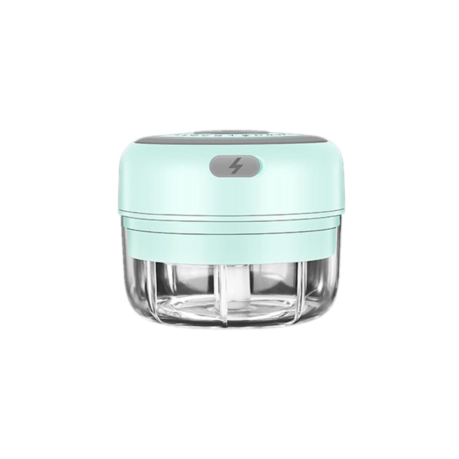 30W Mini Food Chopper - Electric Garlic Ginger Nut Crusher with Stainless Steel Blades, Easy to Clean, USB Rechargeable