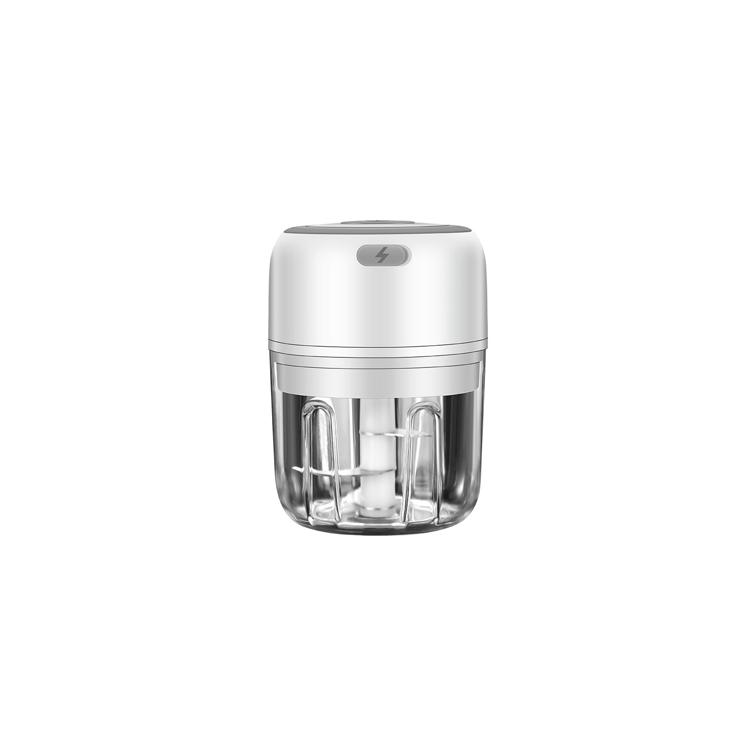 30W Mini Food Chopper - Electric Garlic Ginger Nut Crusher with Stainless Steel Blades, Easy to Clean, USB Rechargeable