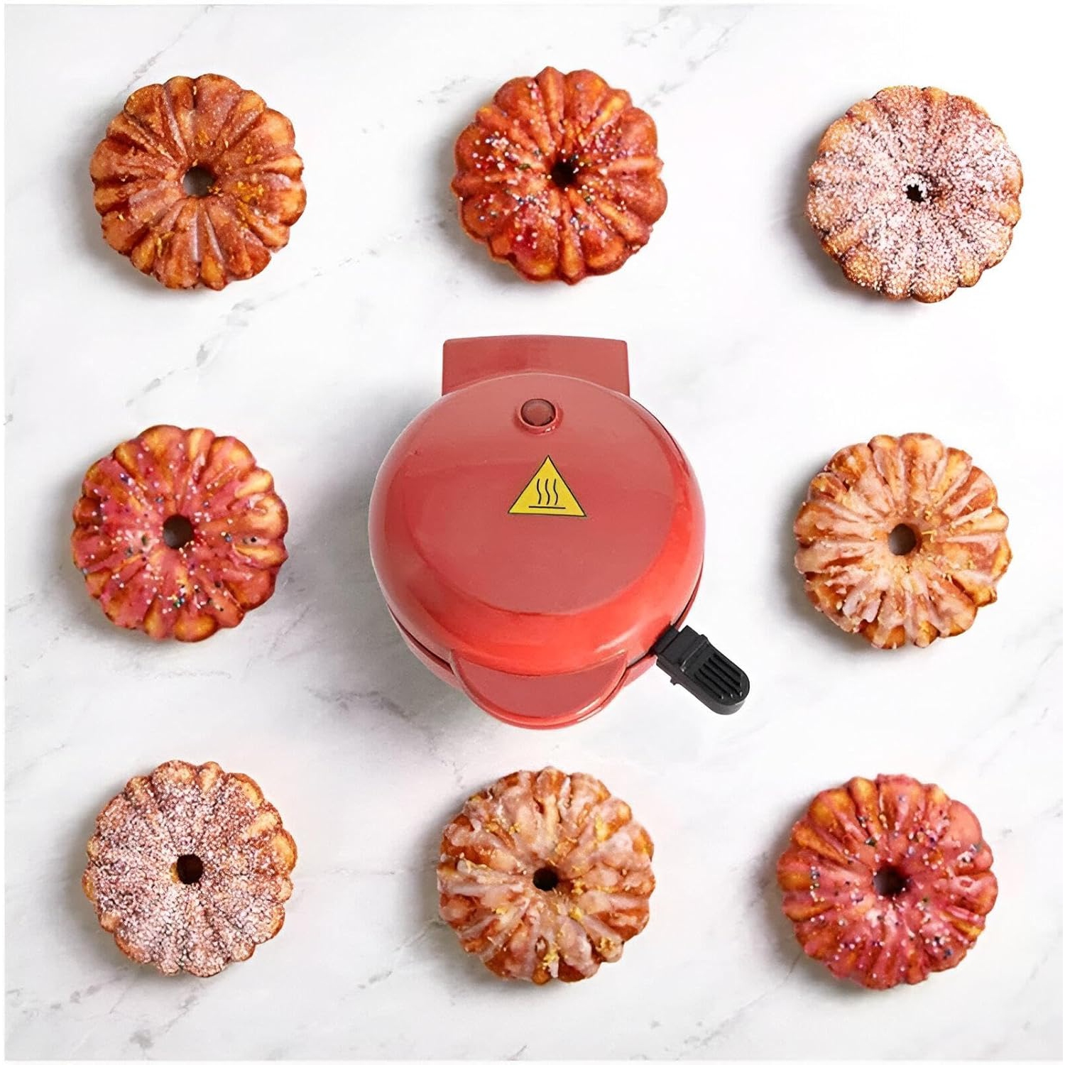 Mini cake maker – multifunctional, fast heating, versatile cooking functions, non-stick surface, easy to clean, ideal for the family