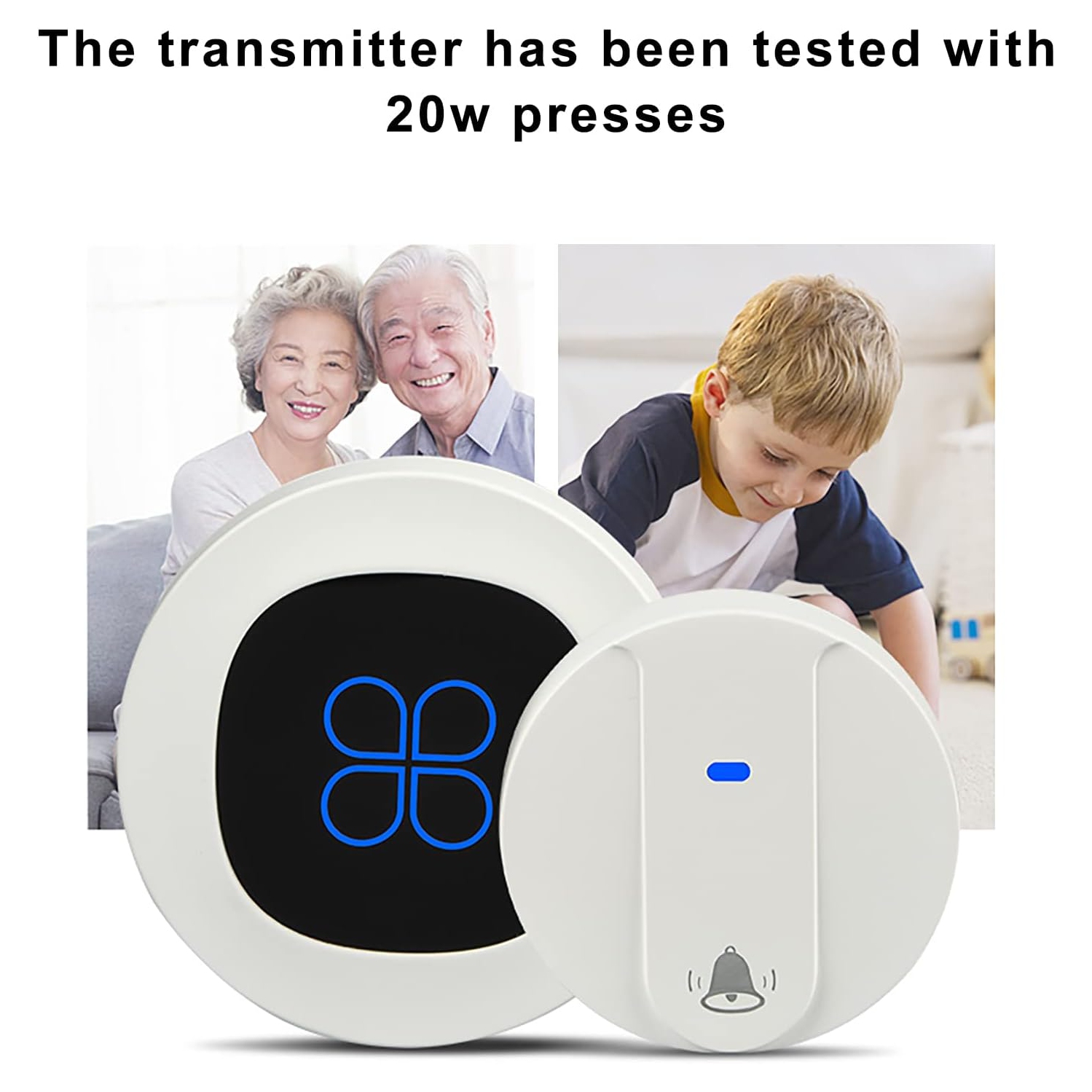 Self-produced wired doorbell digital electronic remote control call doorbell - white