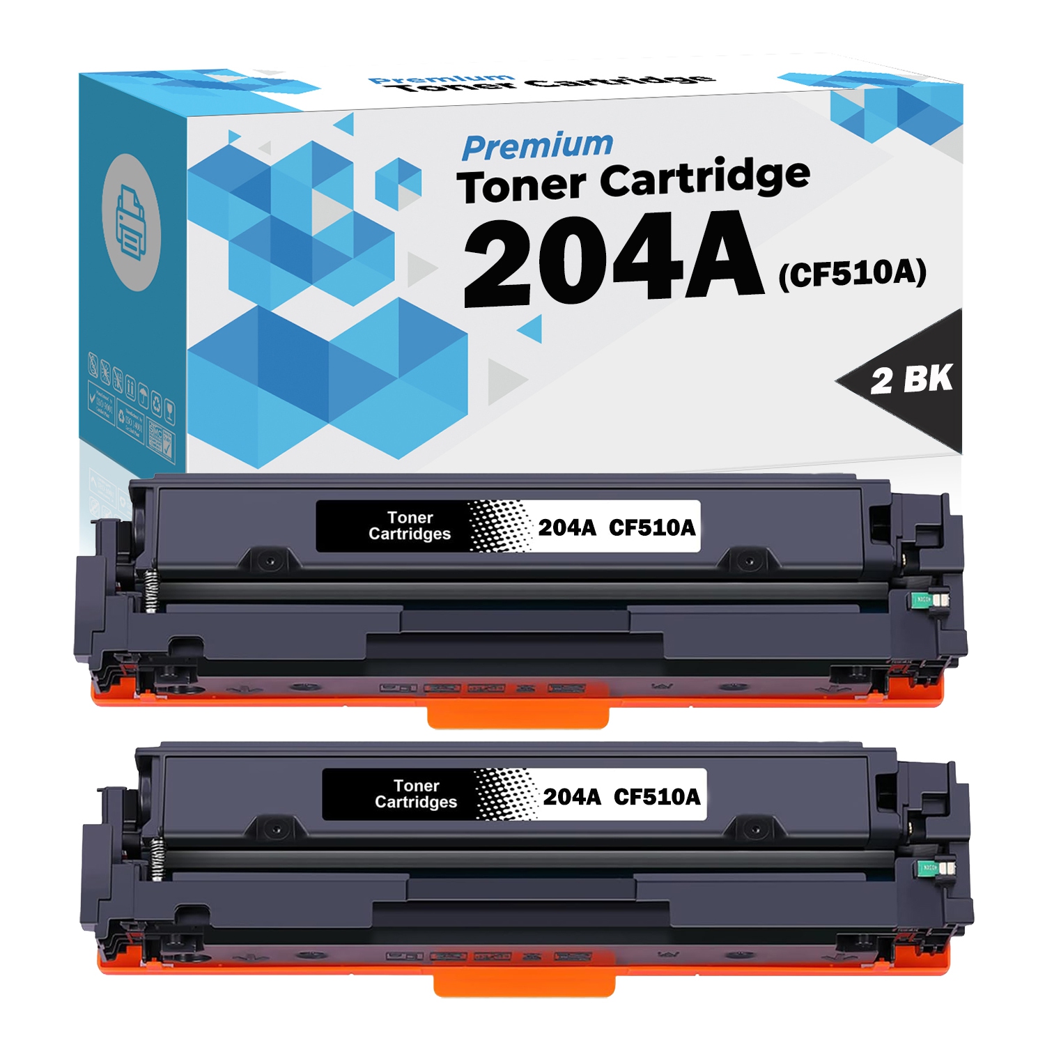 Cartouche d'encre en poudre noire compatible avec les imprimantes 204&nbsp;A 510&nbsp;A de HP pour imprimante couleur LaserJet Pro M154a M154nw M180