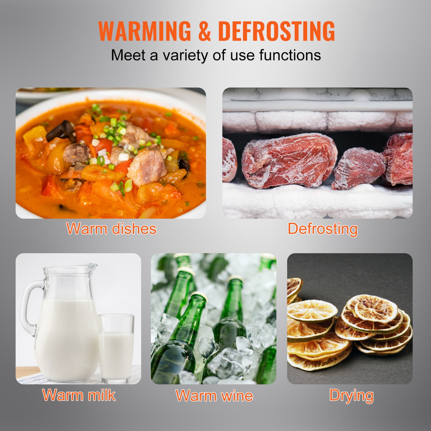 VEVOR 16.5" x 11" Electric Warming Tray, Portable Tempered Glass Heating Tray with Temperature Control, Perfect for Dinner, Catering, House, Parties,