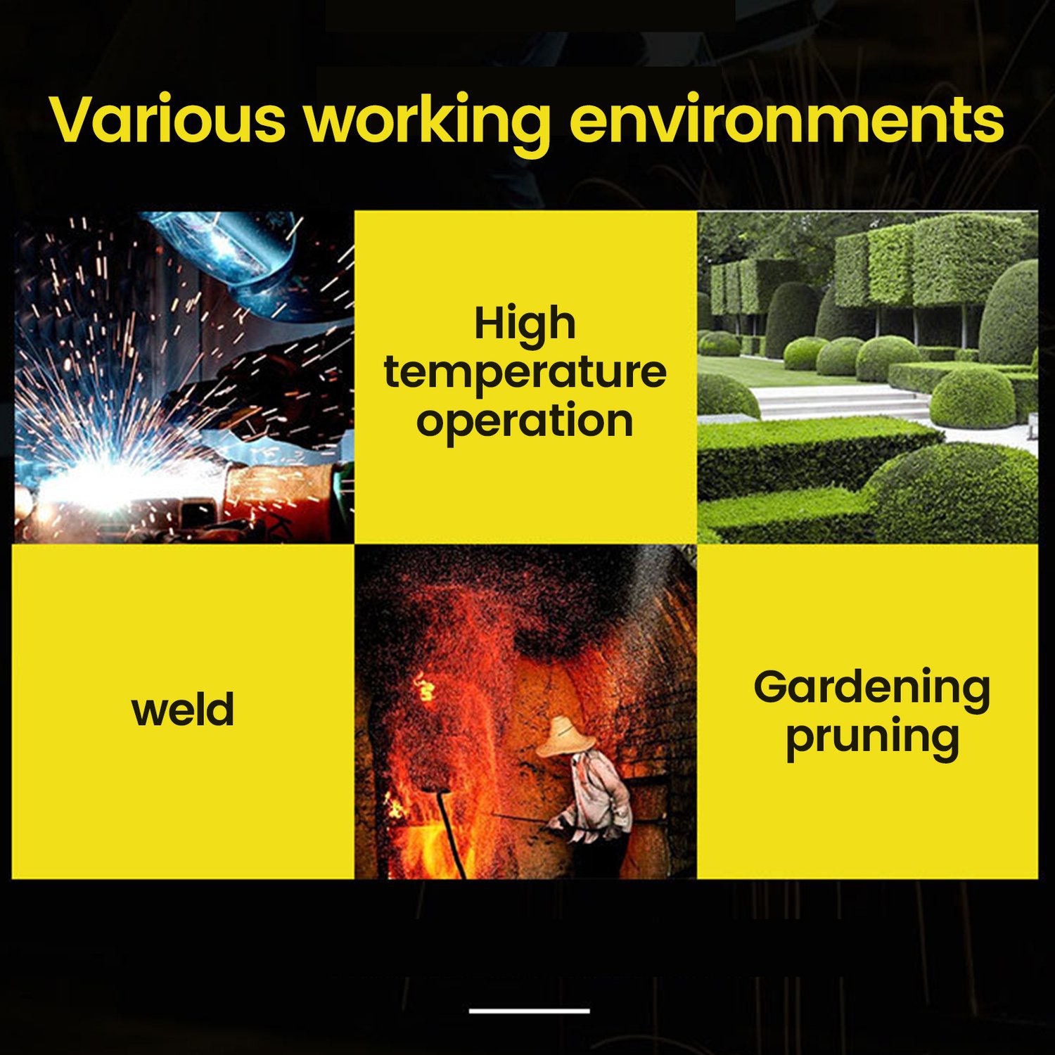 Gants de jardinage, gants de protection pour avant-bras longs à l'épreuve de l'élagage des roses