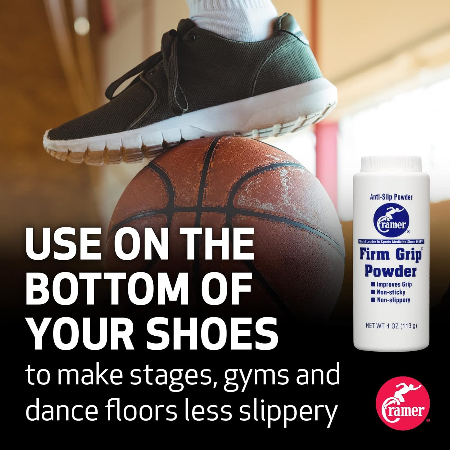 Cramer Firm Grip, Anti-Slip Grip Enhancer for Sweaty Activities Like Football, Tennis, Golf, Pole Fitness