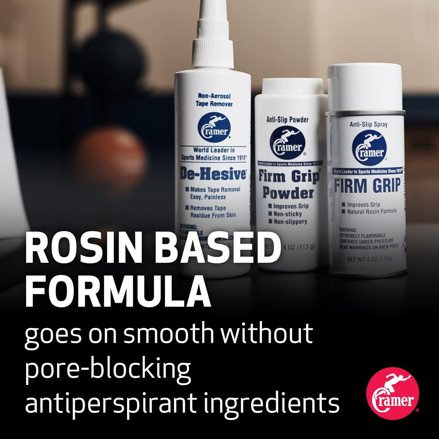 Cramer Firm Grip, Anti-Slip Grip Enhancer for Sweaty Activities Like Football, Tennis, Golf, Pole Fitness