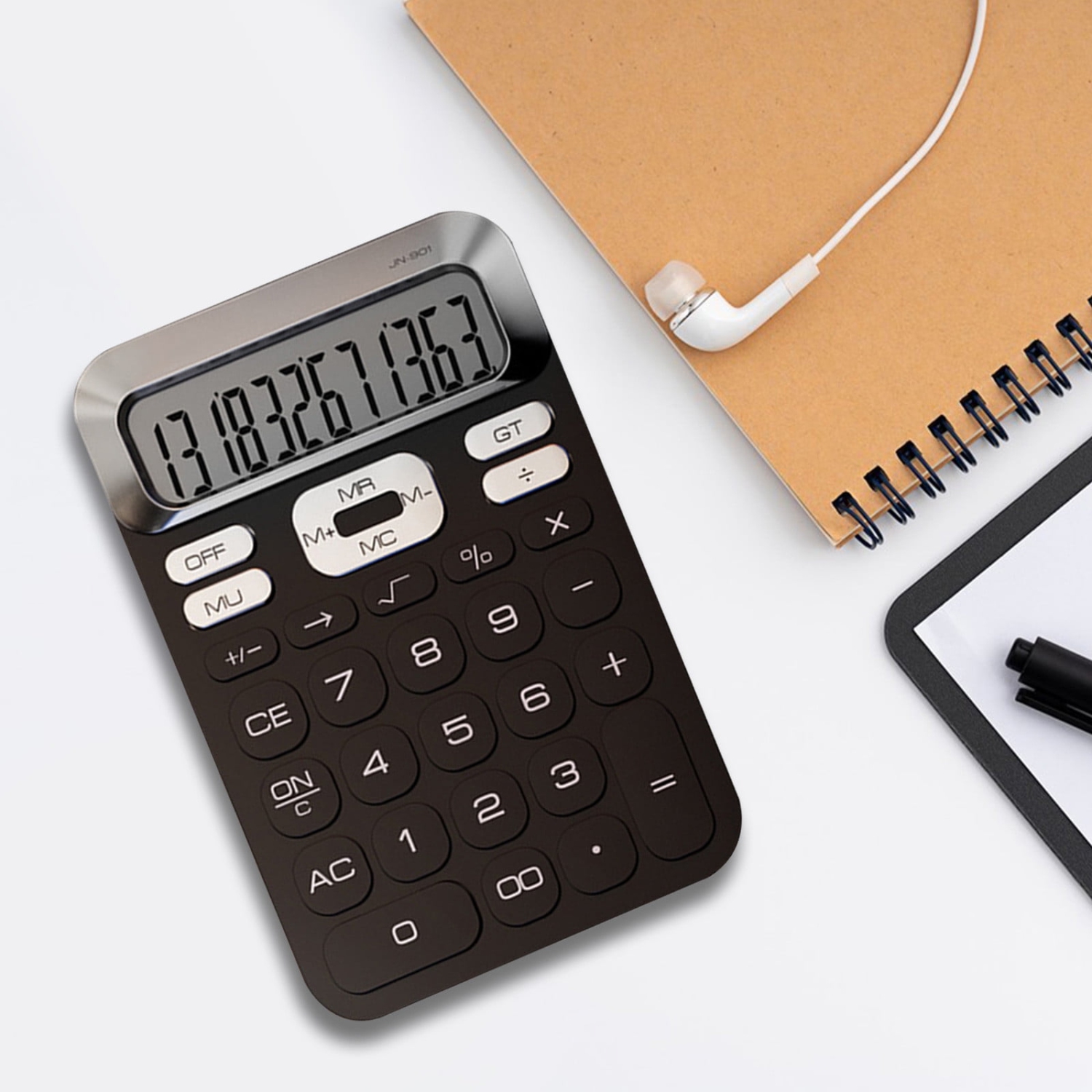 Desk Calculator, Basic Calculator for School, Cute Calculator, Small Portable Scientific Calculator for Students, 12 Digit Mini Plastic Non-Slip