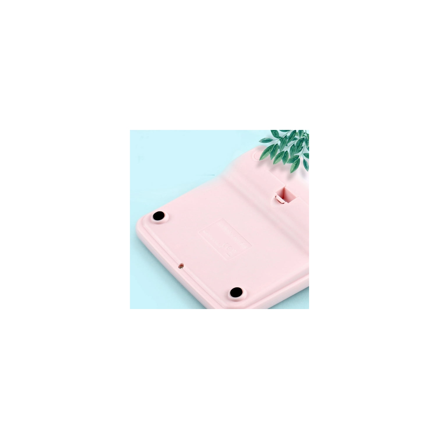 Calculator Standard 12 Digit Solar and Battery Dual Power Student Calculator for Office School Home Business - Pink