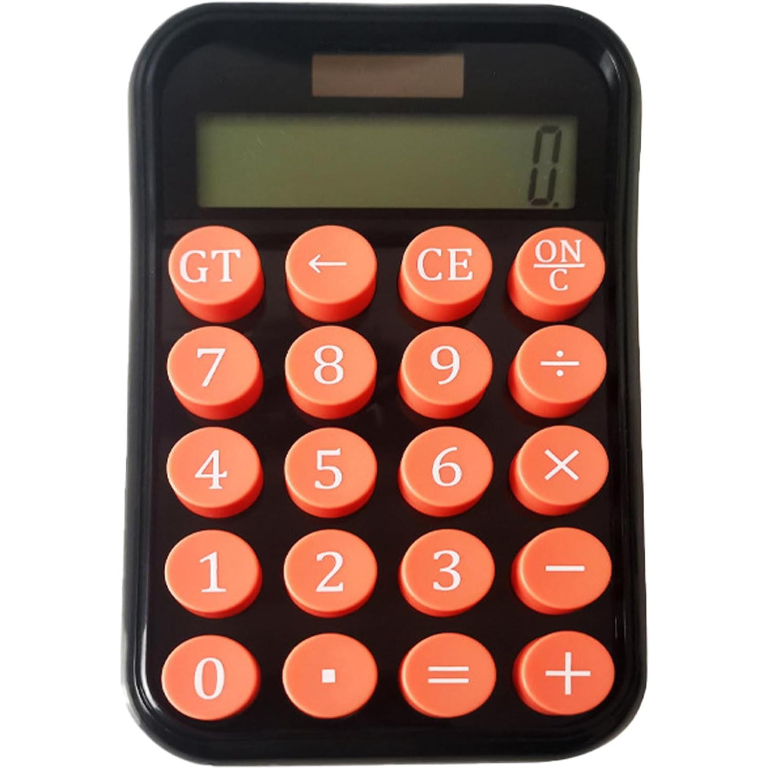 Calculatrice portable LCD à 12 chiffres, facile à lire, base coulissante d'écran, clavier mécanique, adapté à diverses utilisations