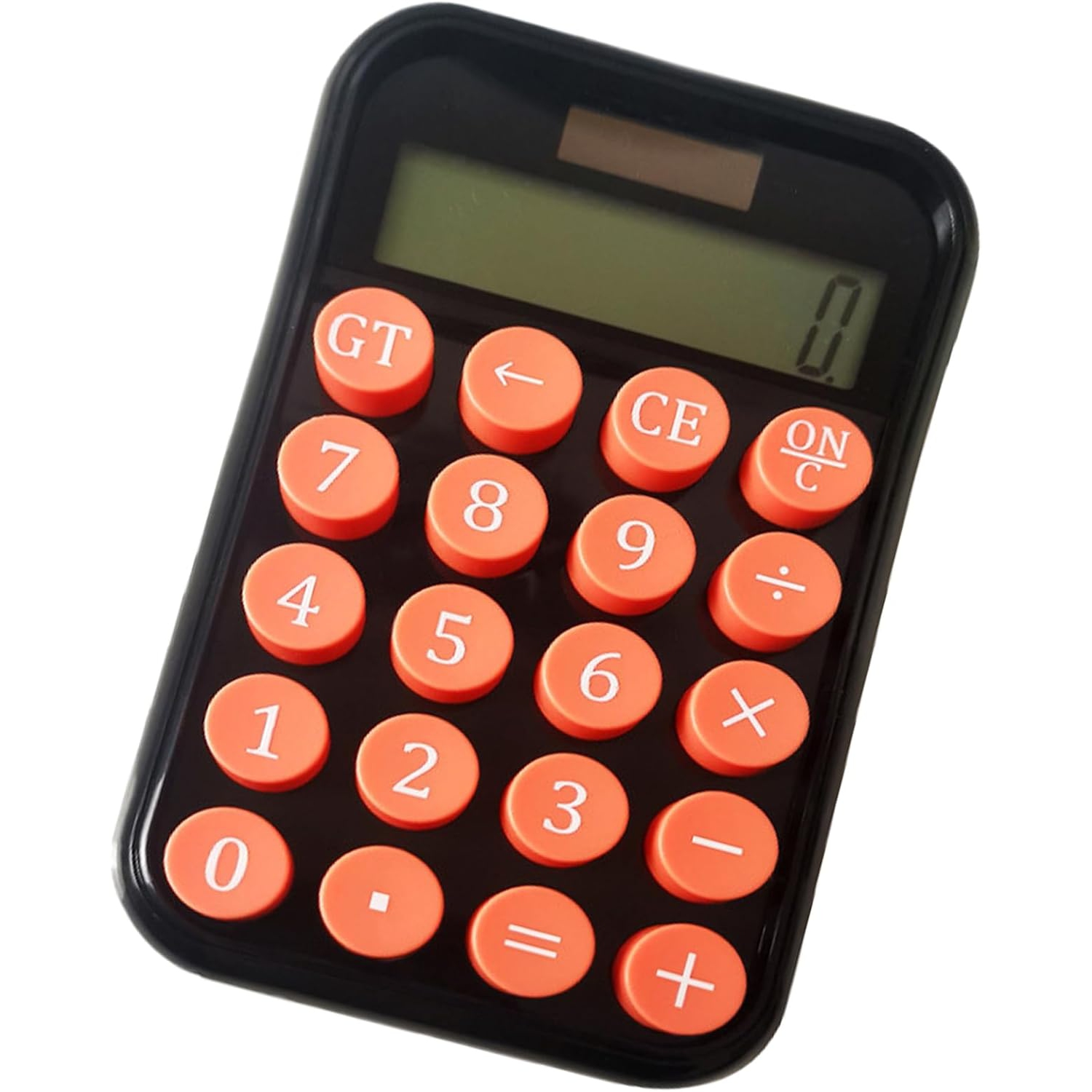 Calculatrice portable LCD à 12 chiffres, facile à lire, base coulissante d'écran, clavier mécanique, adapté à diverses utilisations