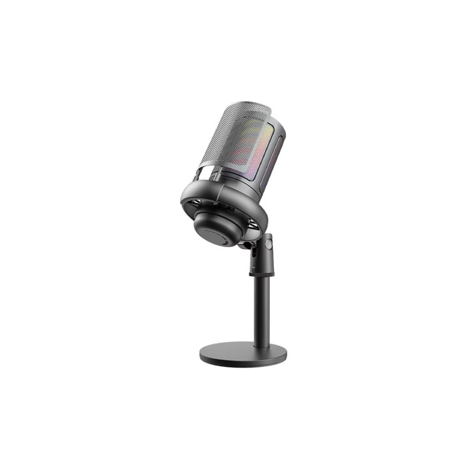 Computer recording microphone RGB lighting condenser microphone gaming microphone black