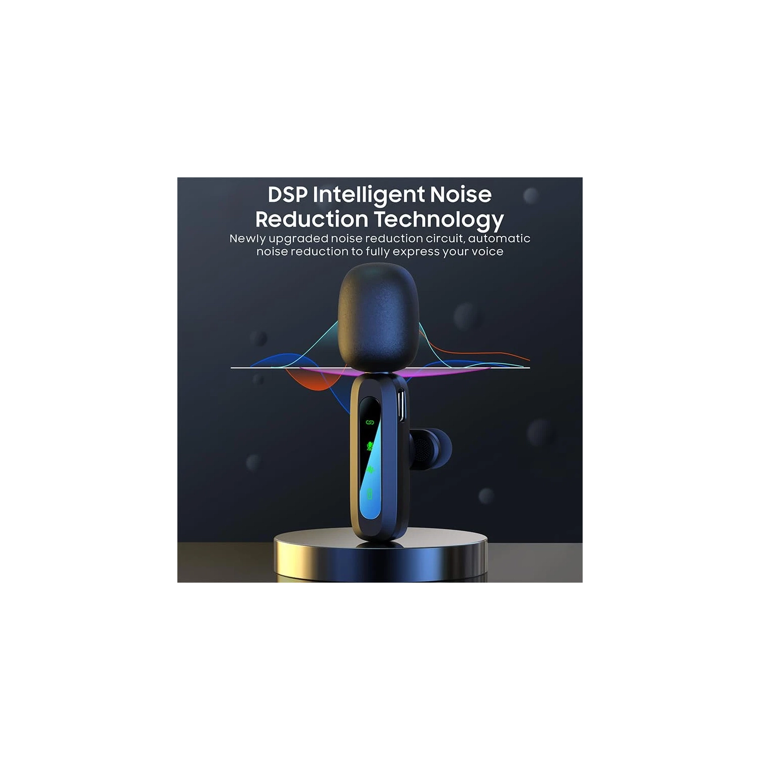 Micro-cravate sans fil à réduction du bruit en direct - Type-c