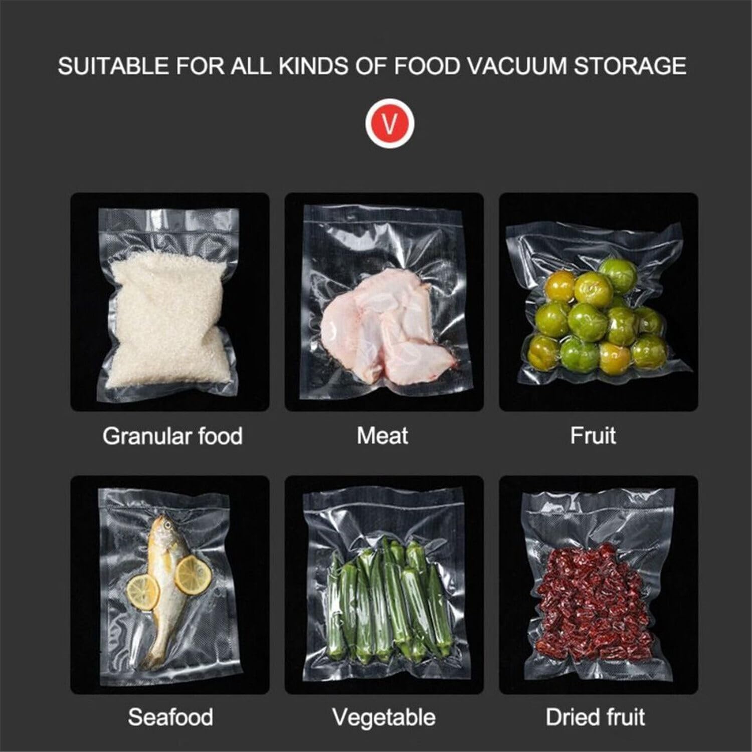 Scelleuse sous vide Black Advanced Home - Joint hermétique rapide, prolonge la fraîcheur des aliments, aspiration de 60 kPa, utilisation facile à une