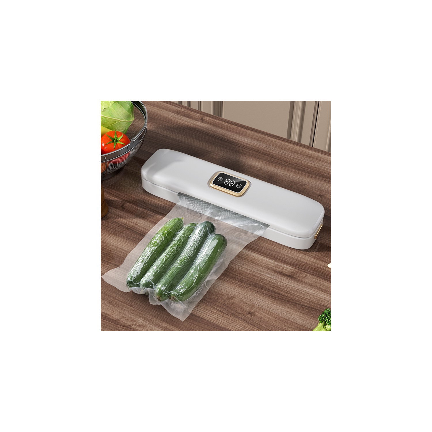 Vacuum Packaging Machine - Universal seal for wet and dry foods, easy to clean design, one-touch operation, suitable for all food types, compact and