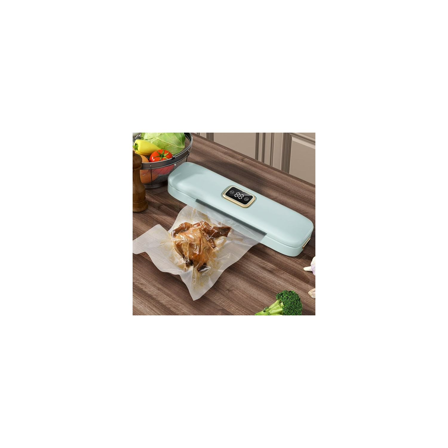 Vacuum Packaging Machine - Universal seal for wet and dry foods, easy to clean design, one-touch operation, suitable for all food types, compact and