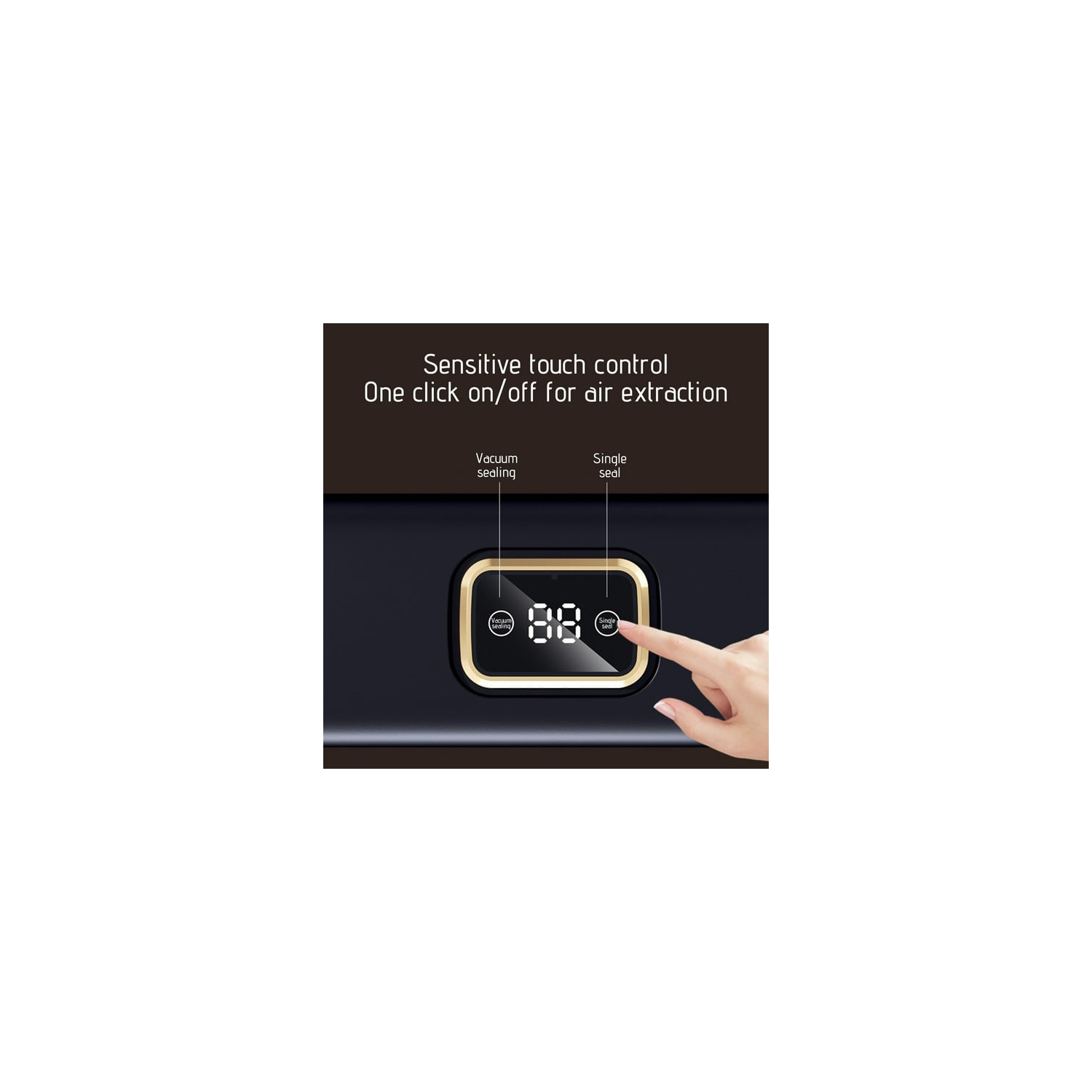 Vacuum Packaging Machine - Universal seal for wet and dry foods, easy to clean design, one-touch operation, suitable for all food types, compact and