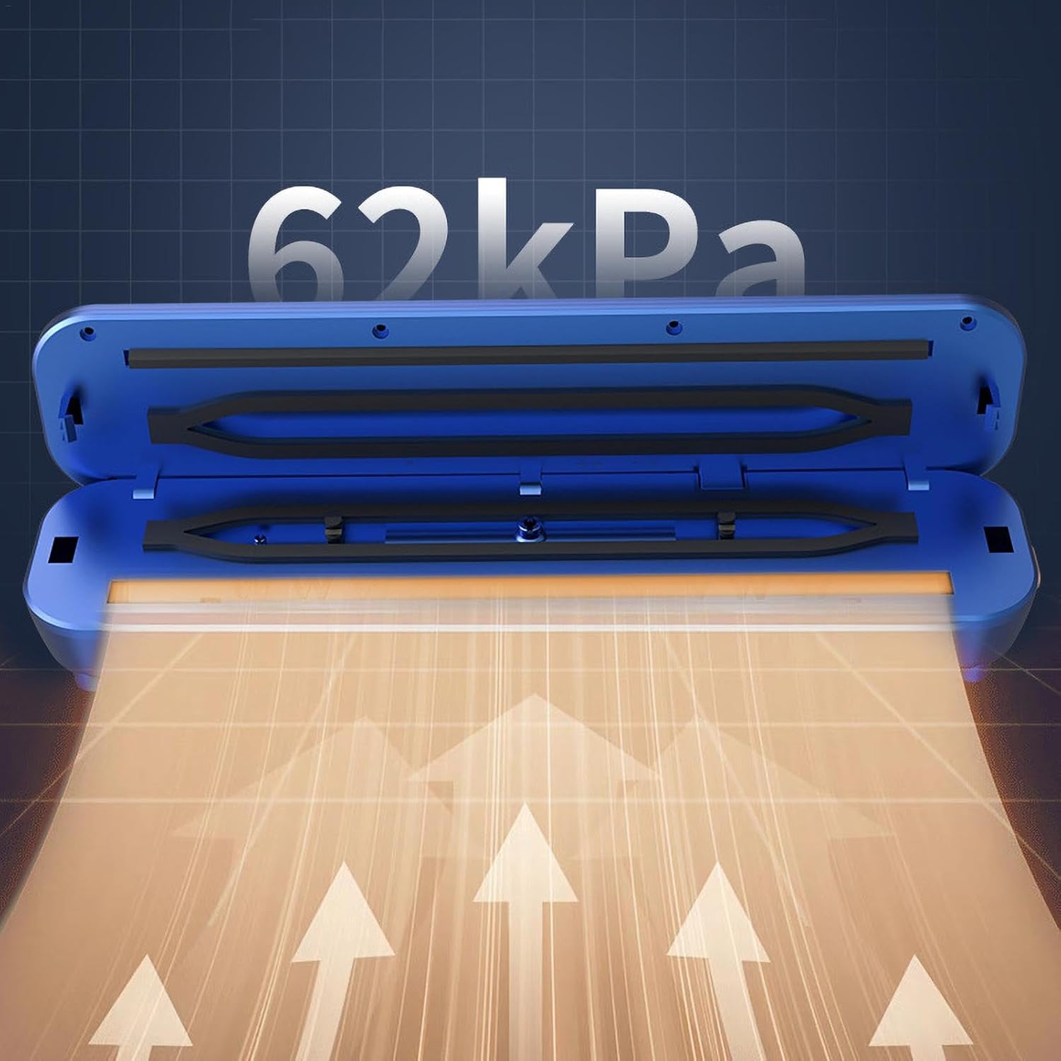 Dual-mode vacuum sealer - extended and widened seal, intelligent one-touch control, wet and dry dual-use, compact and space-saving, multiple functions