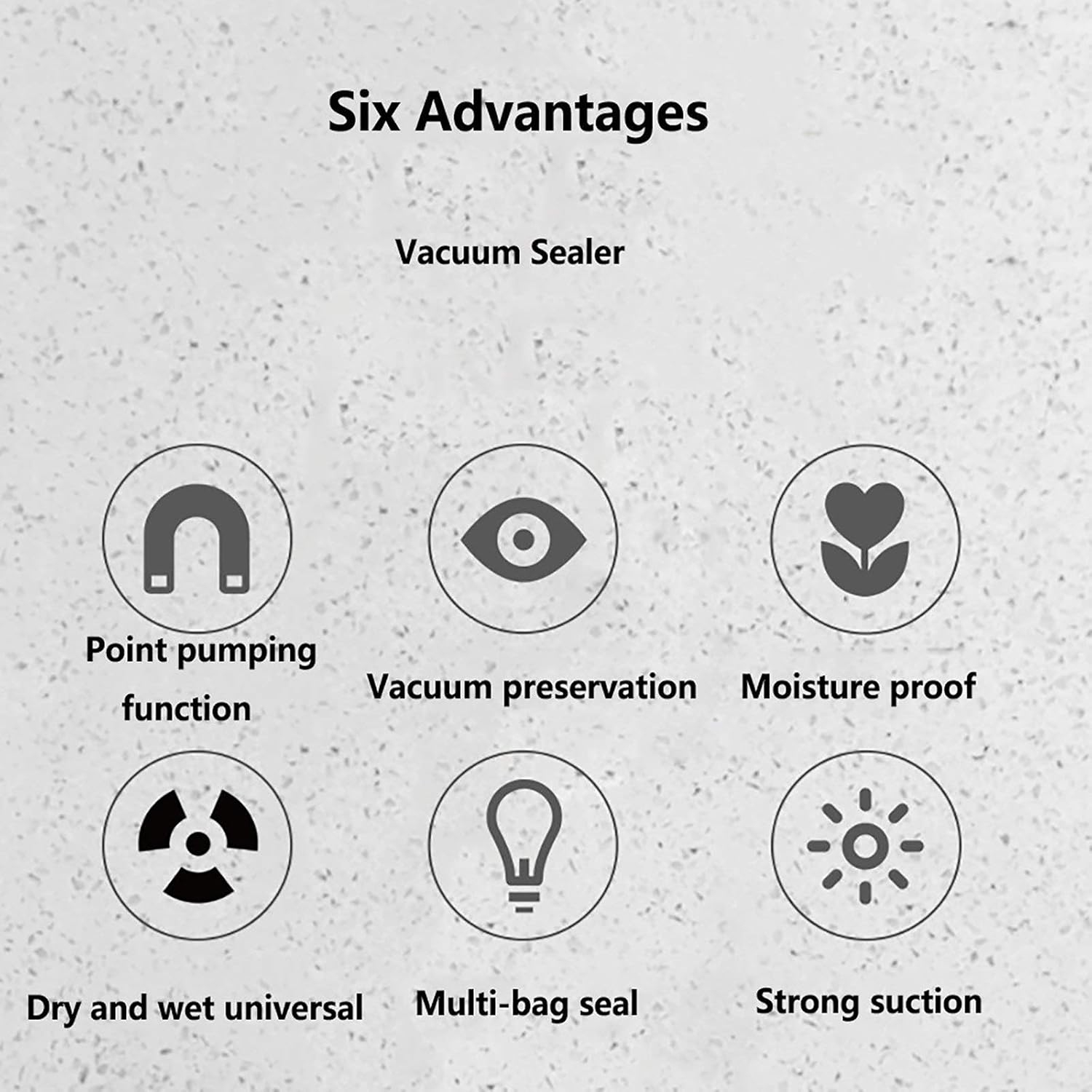 Kitchen vacuum sealer Automatic vacuum sealer - Wet and dry dual mode for all foods, space saving, low noise, 10 sealing bags included