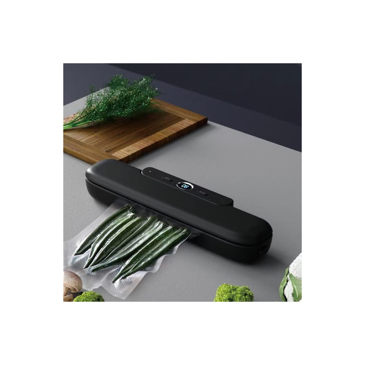 Multifunctional vacuum sealer - adjustable suction, suitable for dry/wet/soft food, one-touch operation, with compressor