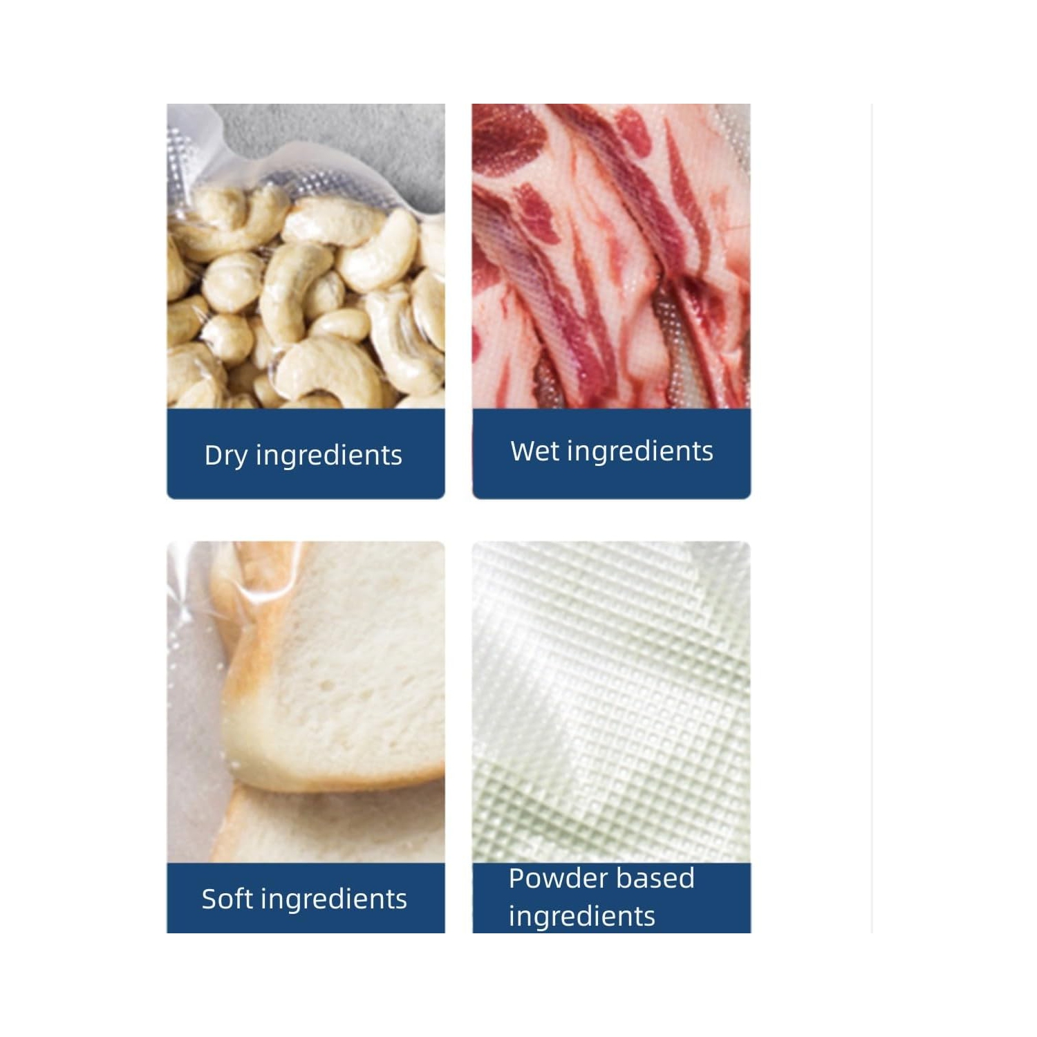 Multifunctional vacuum sealer - adjustable suction, suitable for dry/wet/soft food, one-touch operation, with compressor