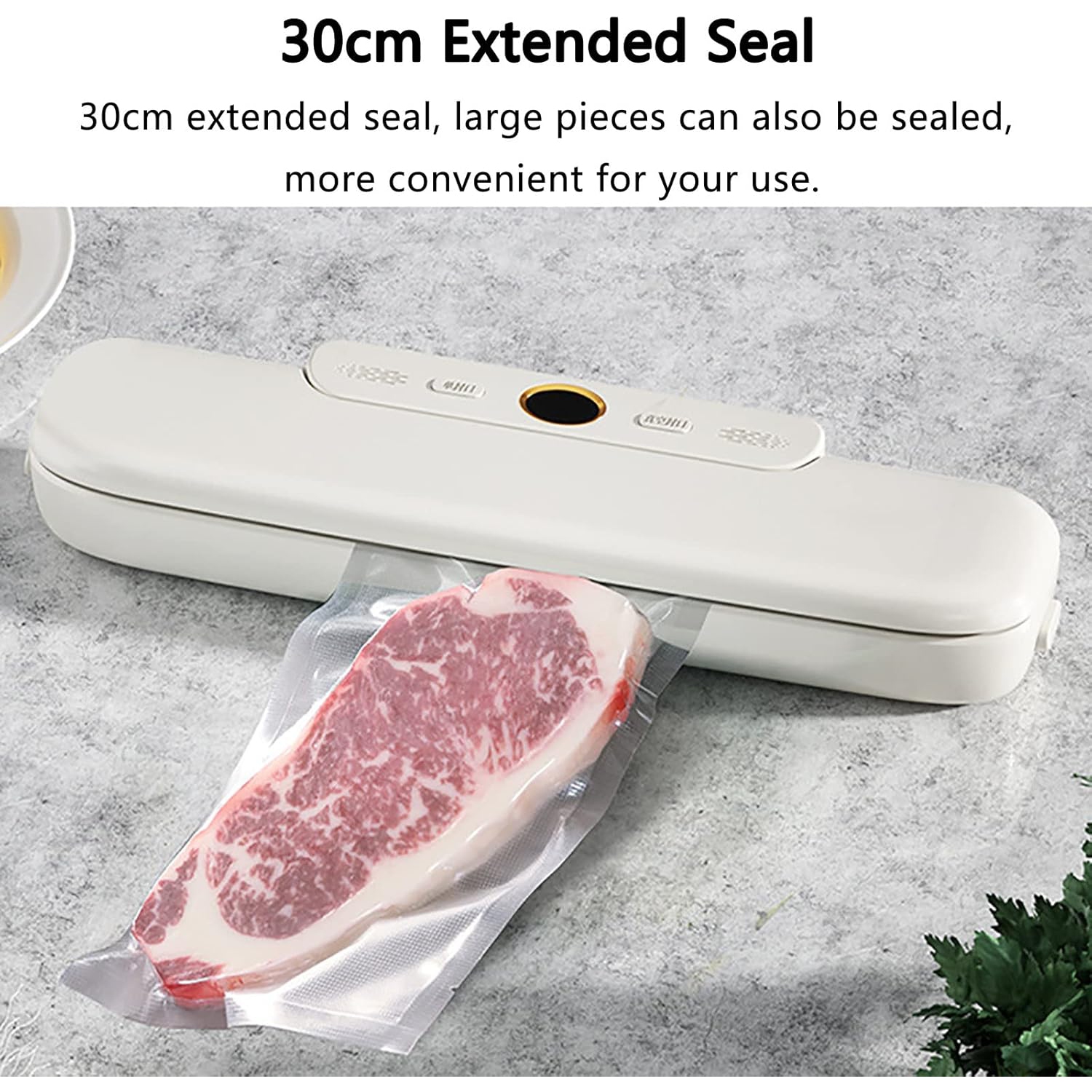 Multifunctional vacuum sealer - adjustable suction, suitable for dry/wet/soft food, one-touch operation, with compressor