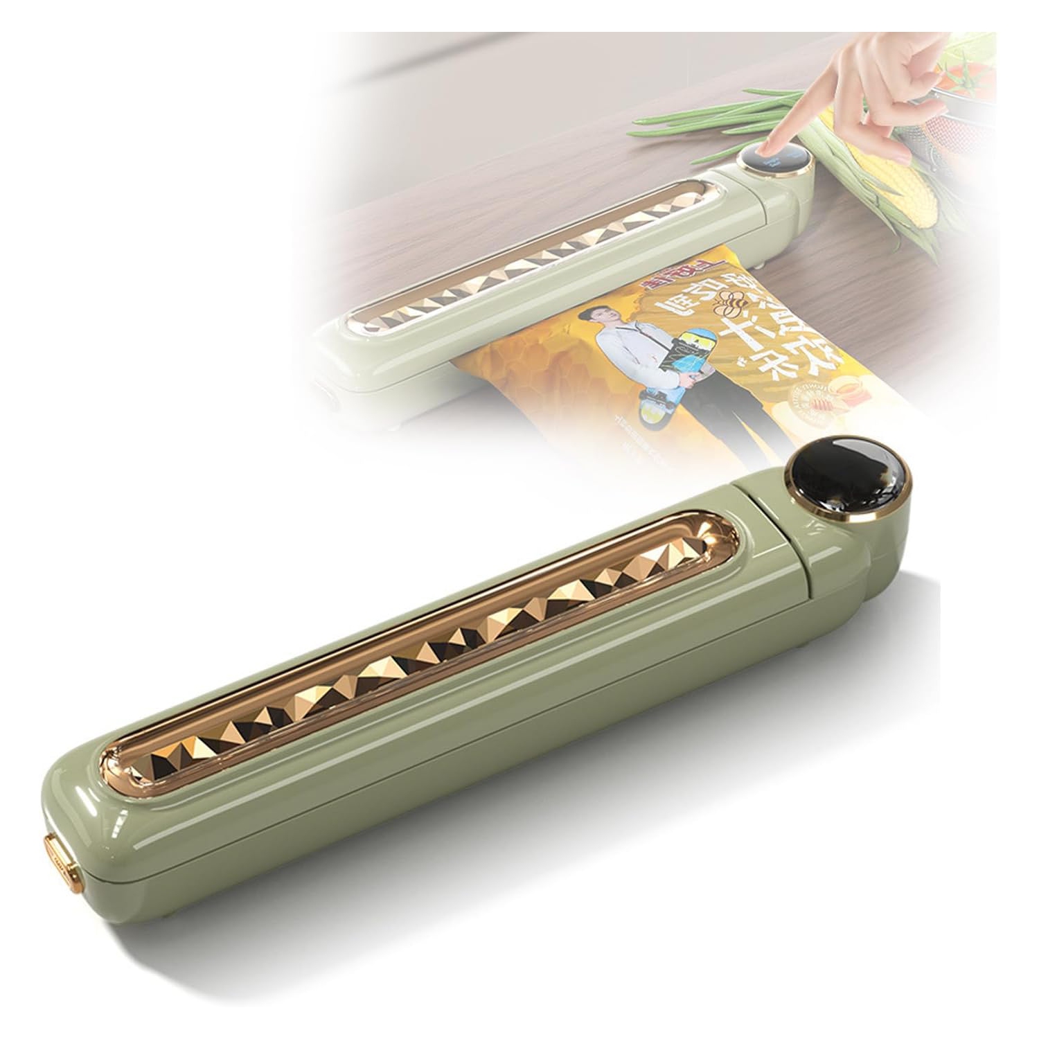 Food Vacuum Sealer Home Fresh Food Preservation Machine One-touch operation, 30cm wide seal, waterproof touch screen, compact design, suitable for