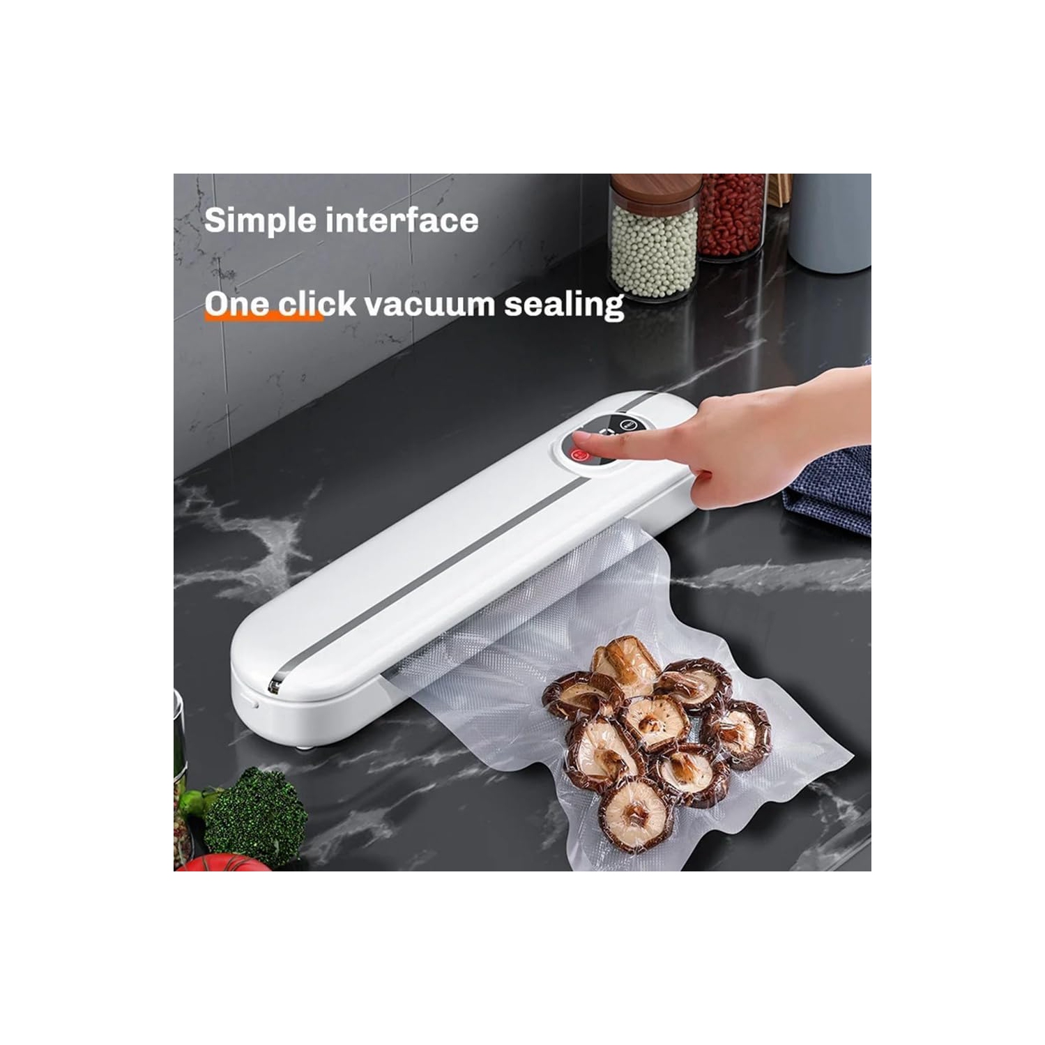 green multifunctional vacuum sealer - vacuum food sealer, strong, high quality and durable, portable design, suitable for daily use, with 10 bags