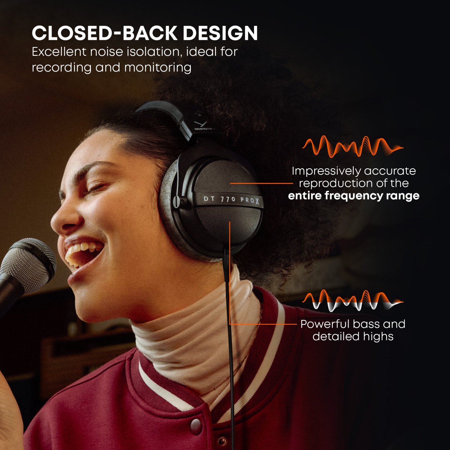 Beyerdynamic DT 770 Pro X Over-Ear Studio Wired Headphones for Recording and Monitoring with Detachable Cable Handmade in Germany (48 Ohms, Black)