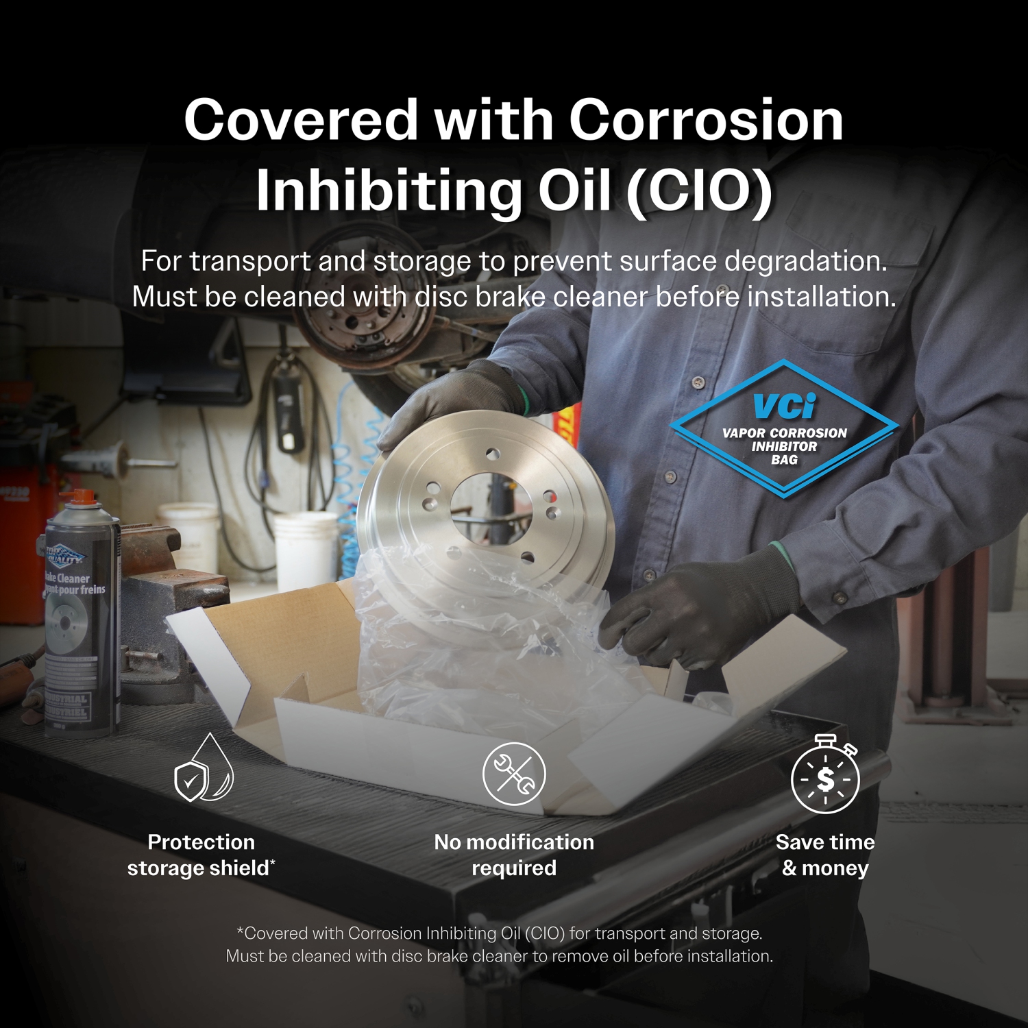 Kit de tambours de disques de frein avant arrière pour Kia Rio 2018, sauf les véhicules fabriqués au Mexique K8-102680