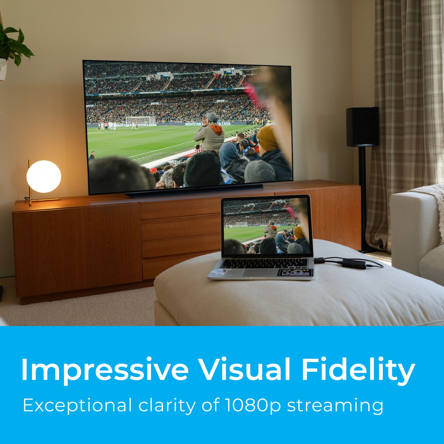 Nyrius Wireless HDMI Video Transmitter & Receiver, Plug & Play Extender, Stream 1080p up to 150ft to a TV or Projector