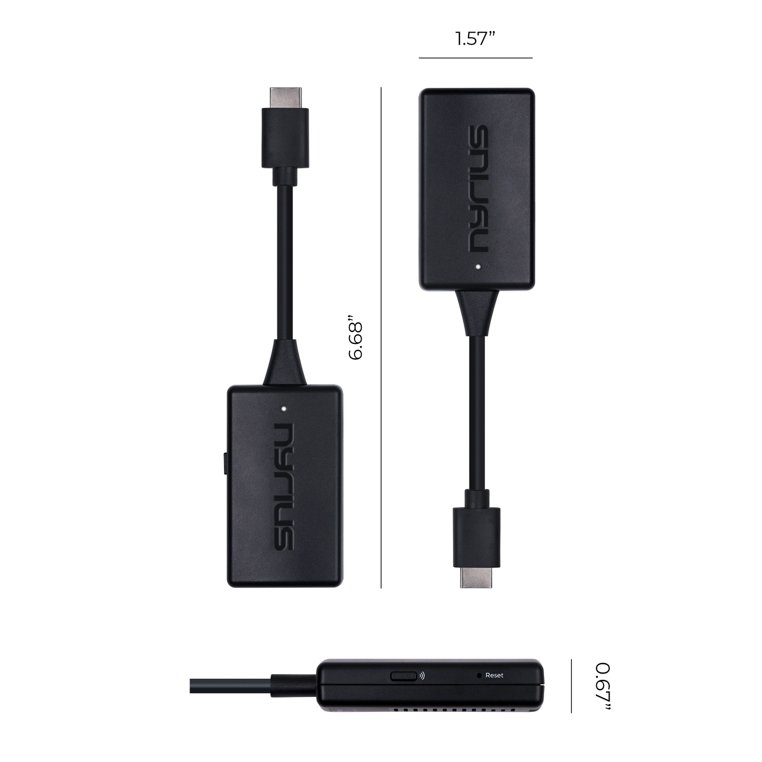 Nyrius Wireless HDMI Video Transmitter & Receiver, Plug & Play Extender, Stream 1080p up to 150ft to a TV or Projector