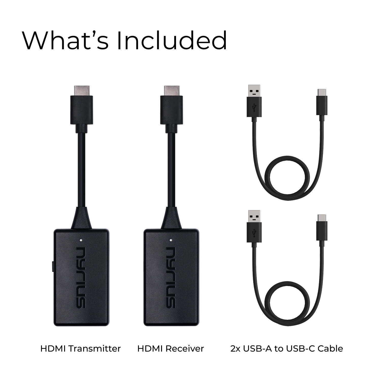 Nyrius Wireless HDMI Video Transmitter & Receiver, Plug & Play Extender, Stream 1080p up to 150ft to a TV or Projector