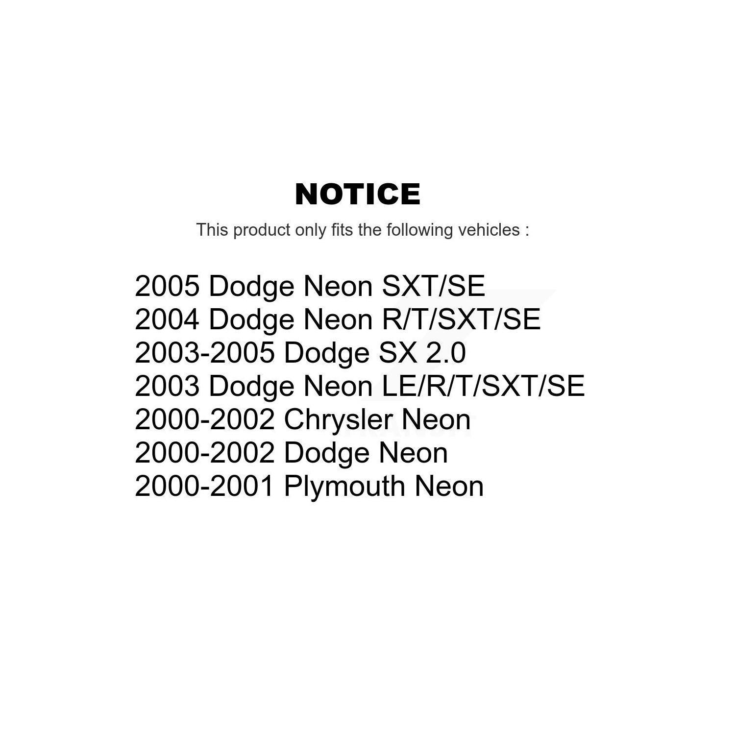 Front Disc Brake Rotors And Ceramic Pads Kit For Neon Dodge Chrysler Plymouth SX 2.0 K8T-105805