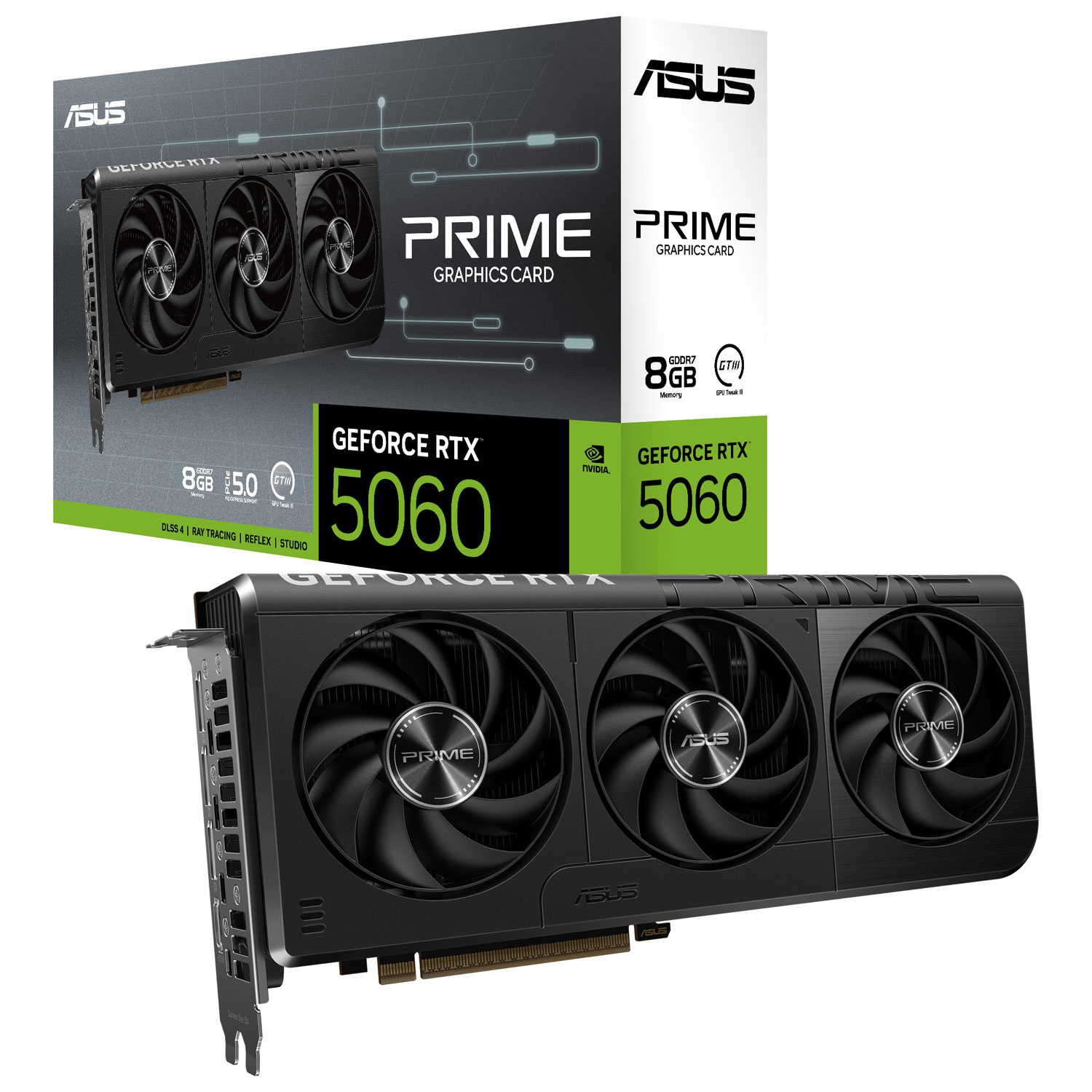Carte graphique Prime GeForce RTX 5060 8 Go GDDR7 d'ASUS