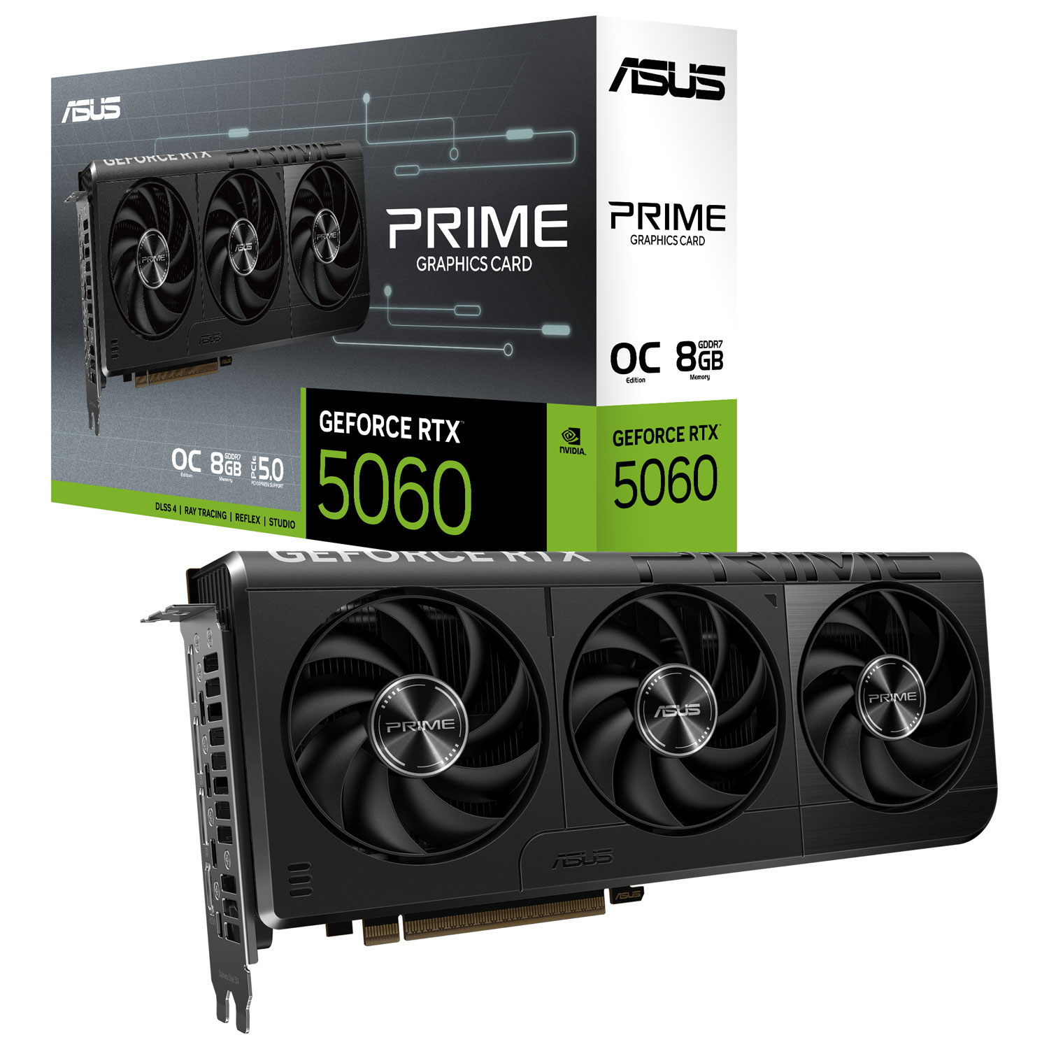 ASUS Prime GeForce RTX 5060 OC 8GB GDDR7 Video Card