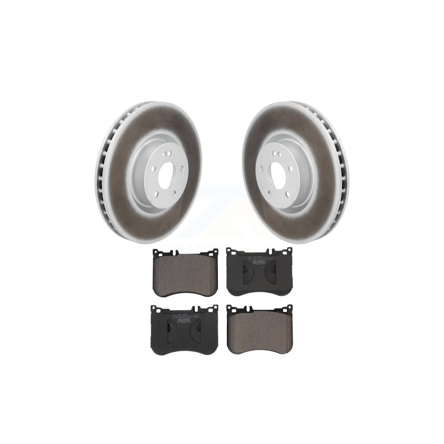 Ensemble de disques de frein à disque enduit avant et plaquettes en céramique pour Mercedes-Benz E53 AMG KGT-104329