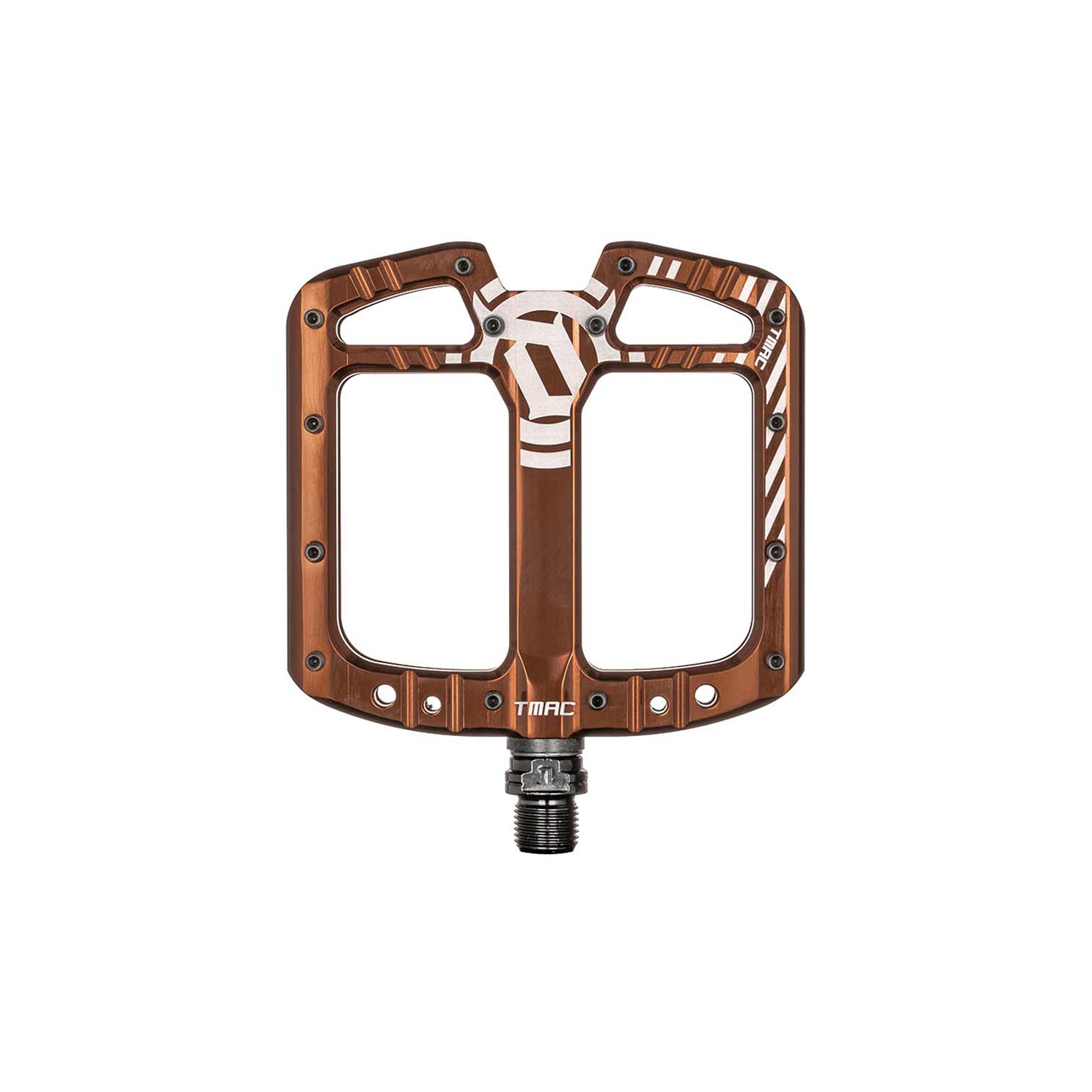 Deity, TMAC, Pédales de plateforme, Corps&nbsp;: Aluminium, Axe&nbsp;: CR-Mo, 9/16'', bronze, paire