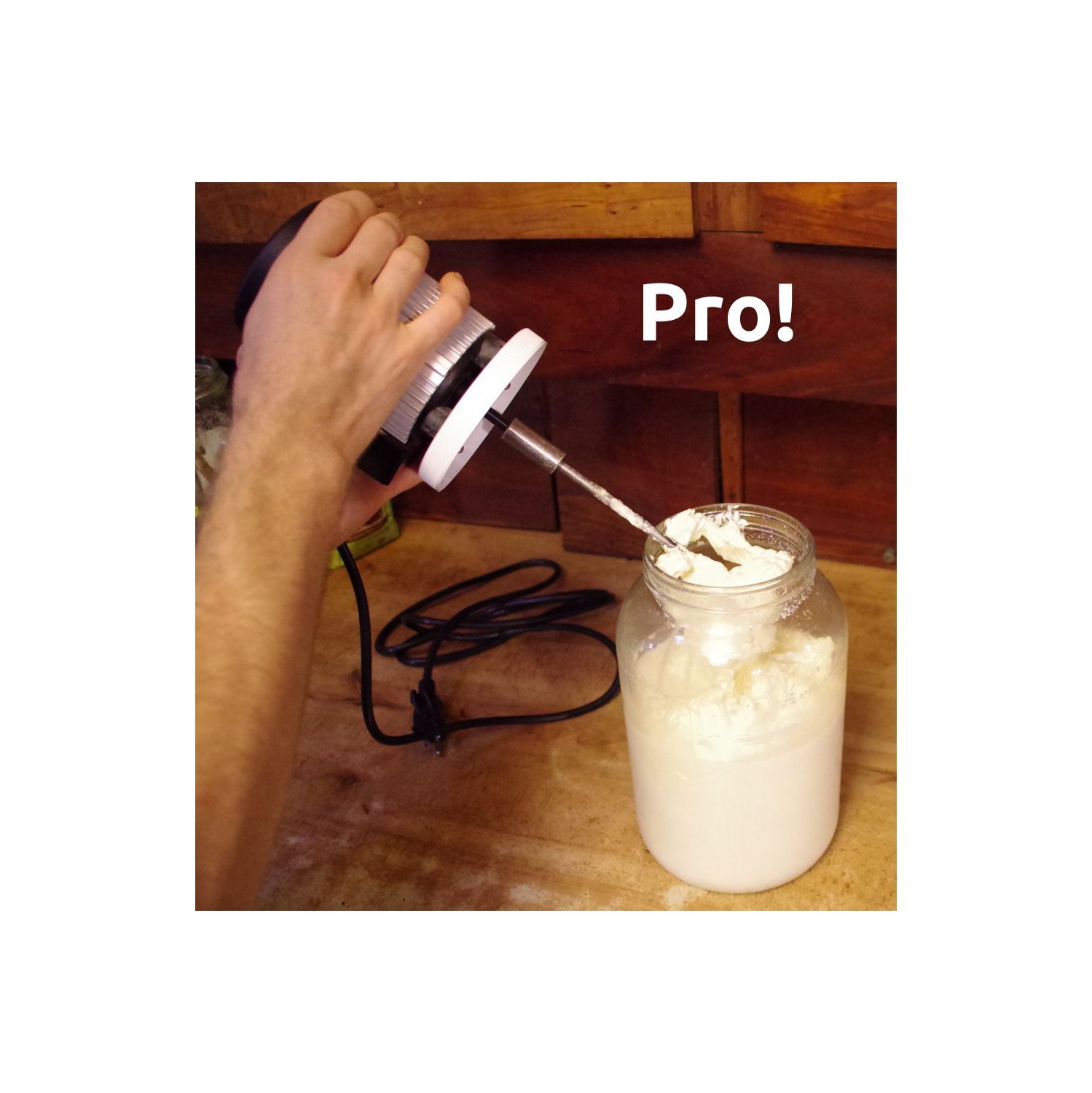 Buttermeister Pro Butter Churn | Stanless Steel Agitator - 1 Gallon