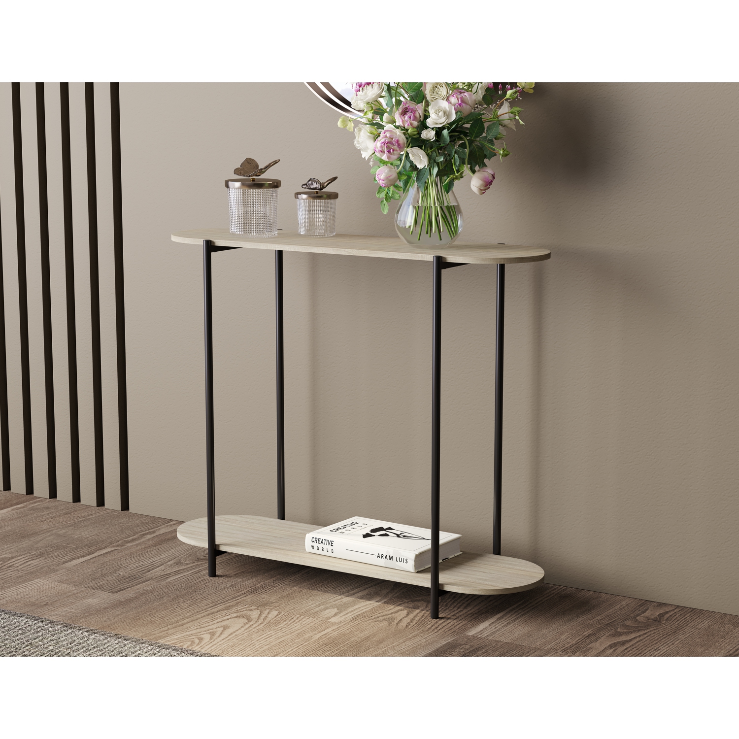 Premium Console Table for Entryway. Versatile Sofa Table. Stylish and Functional Behind Couch Table. Accent Table Easy to Assemble. Console Table