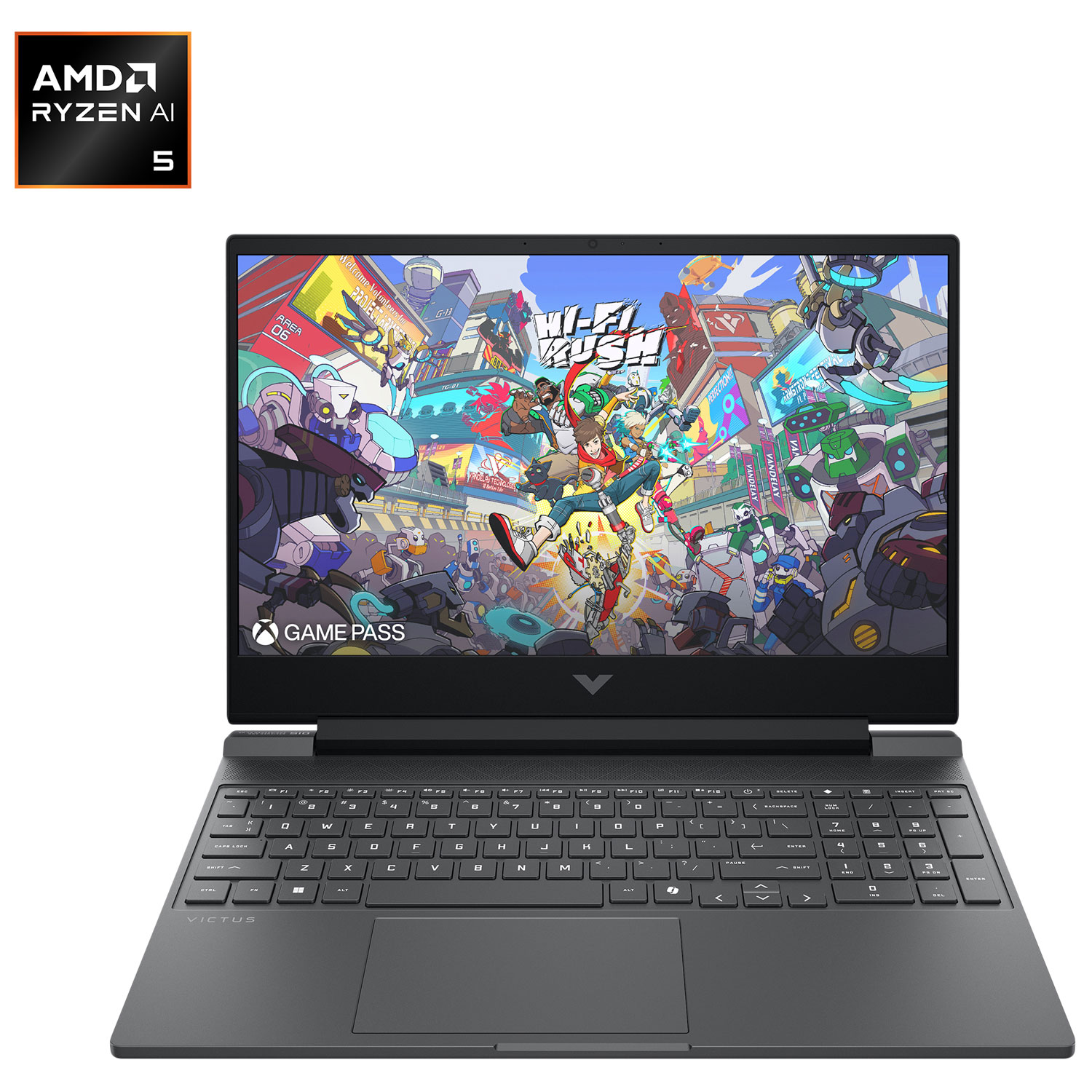 Portable de jeu de 15,6 po Victus de HP - Argenté mica