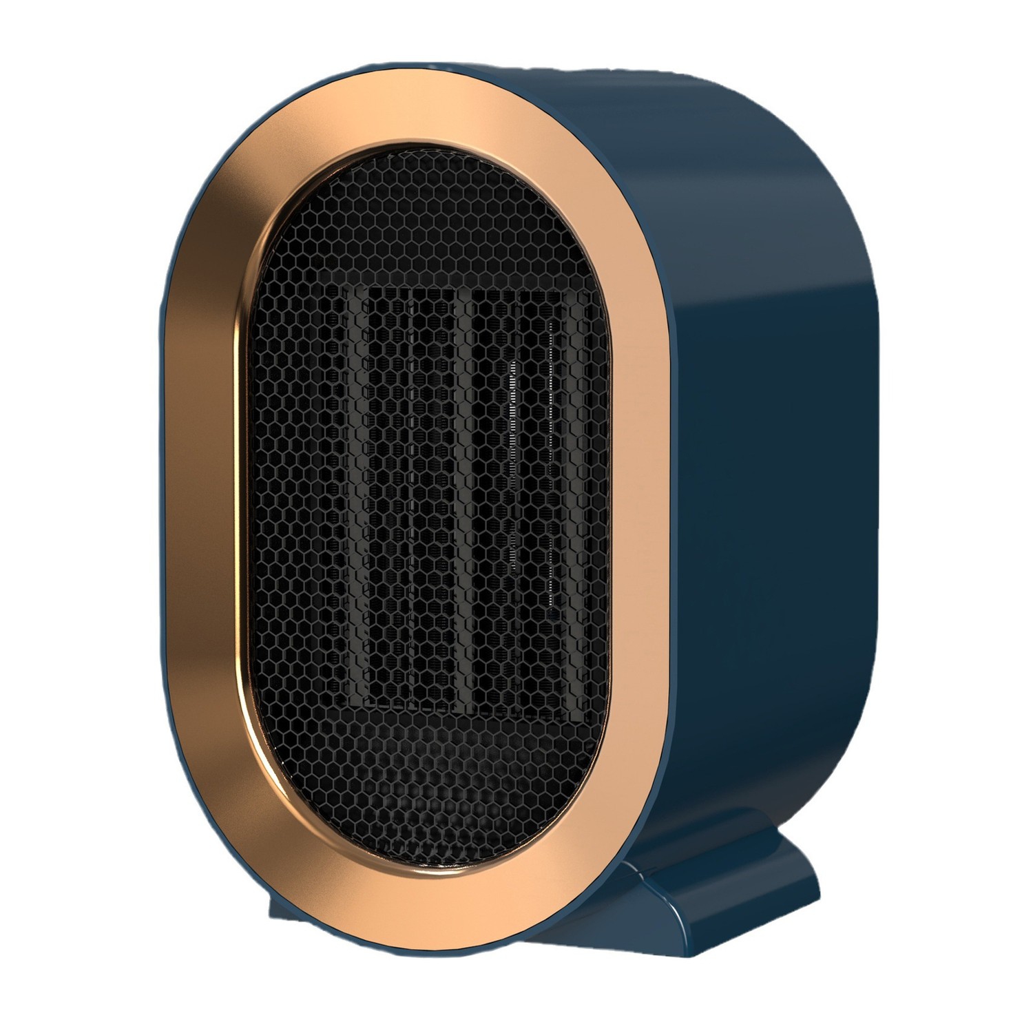 Intelligent Space Heater Electric Fireplace, 1200W Portable Low Decibel Noise Warmer, Fast And Quiet Heating For Indoor Use(Blue)